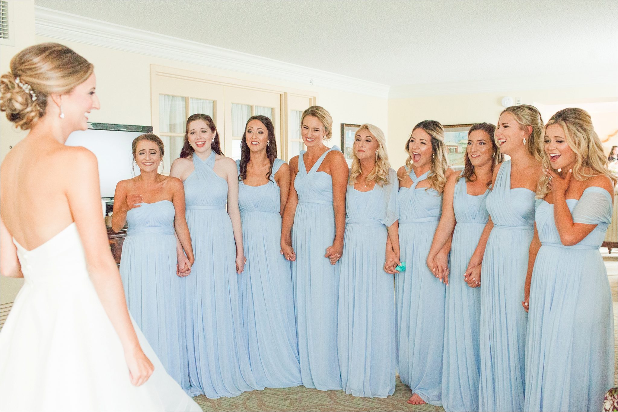 Classy Light Blue Wedding-Point Clear, Alabama Wedding Photographer-Wedding dress-Wedding gown-Bridal shoot-Bridal party-Wedding dress reveal 