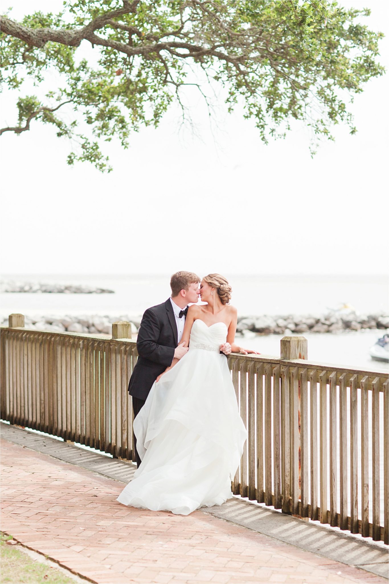 Classy Light Blue Wedding-Point Clear, Alabama Wedding Photographer-Wedding dress-Wedding gown-Bride and groom