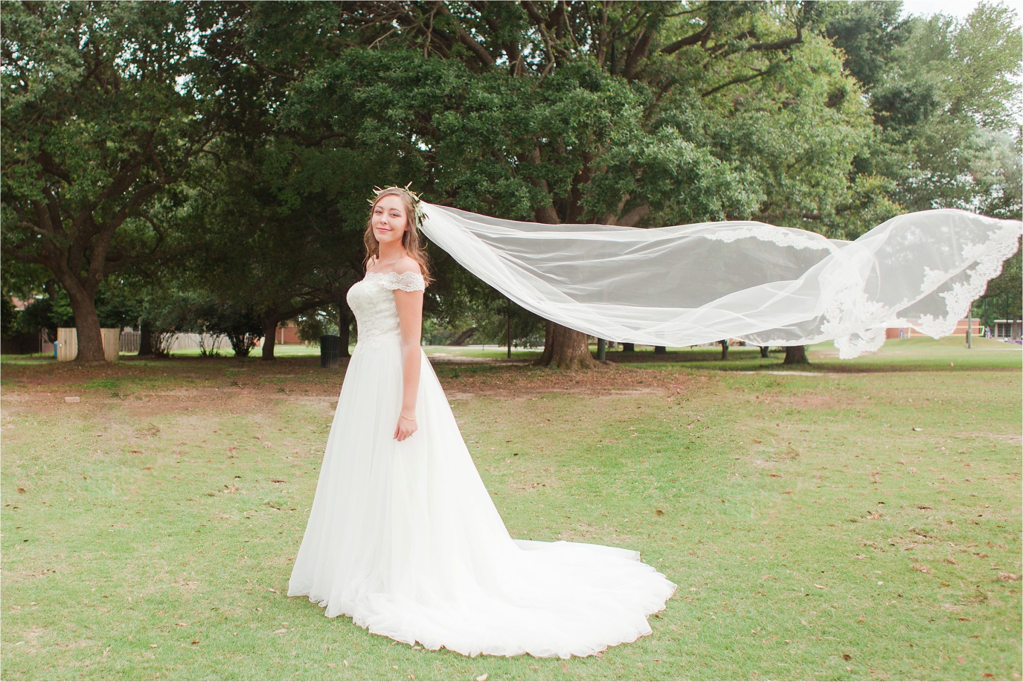Bridal Portrait Session at Spring Hill College