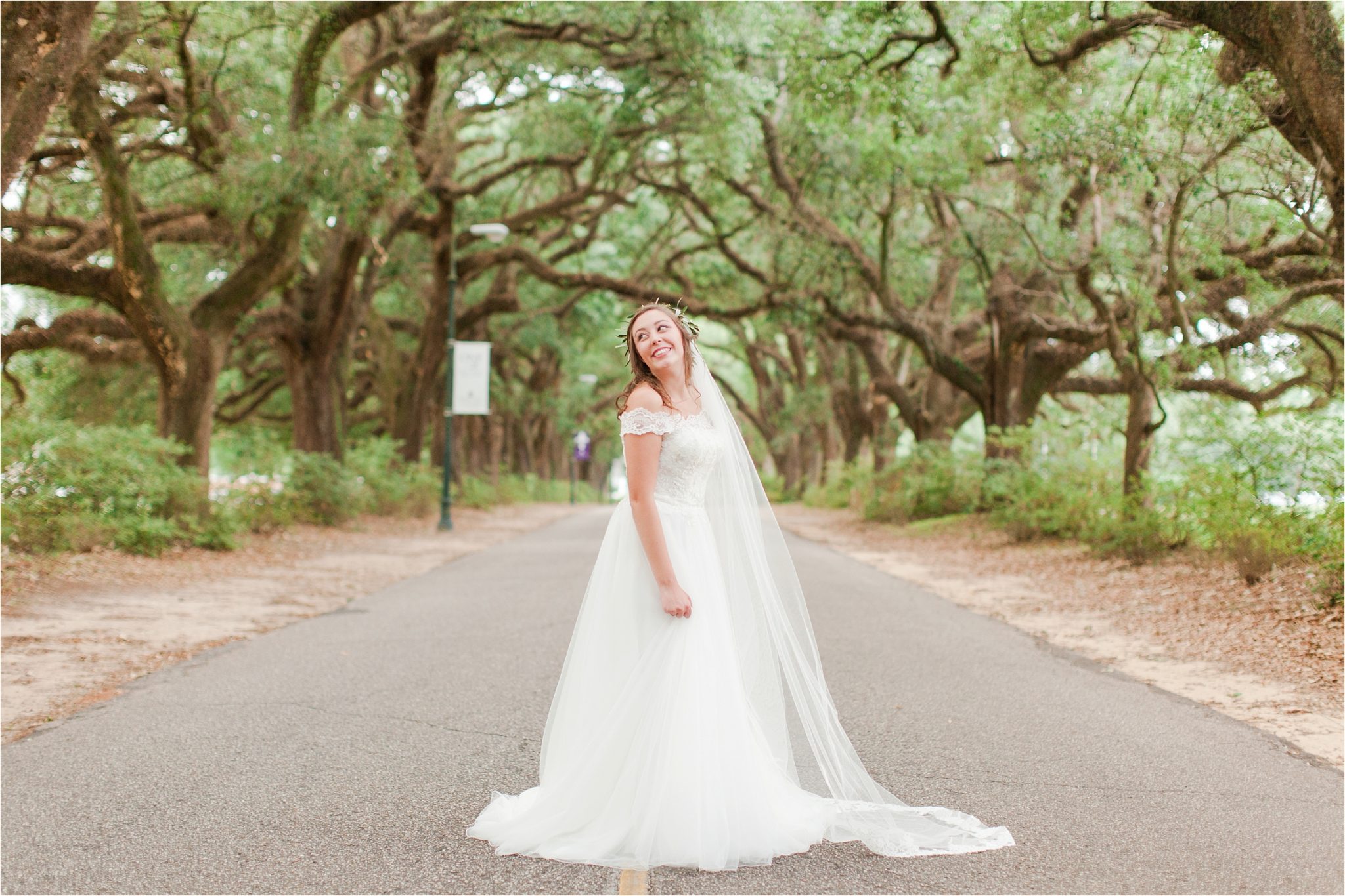 Bridal Portrait Session at Spring Hill College