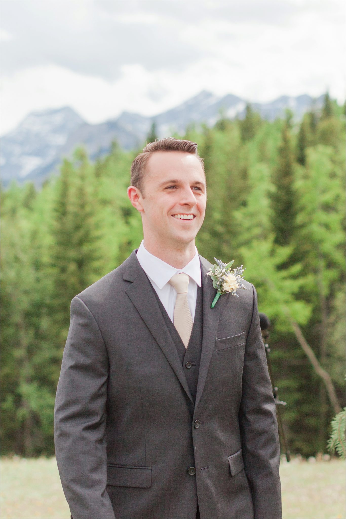 Kananaskis Canada Wedding at the Delta Lodge-Kaitlin & Ricky-Alabama wedding photographer-Lodge wedding-Bridal photography-Outside bridal shoot-Mountain wedding-Mountain wedding-Canada wedding photographer-Groom-Groom details