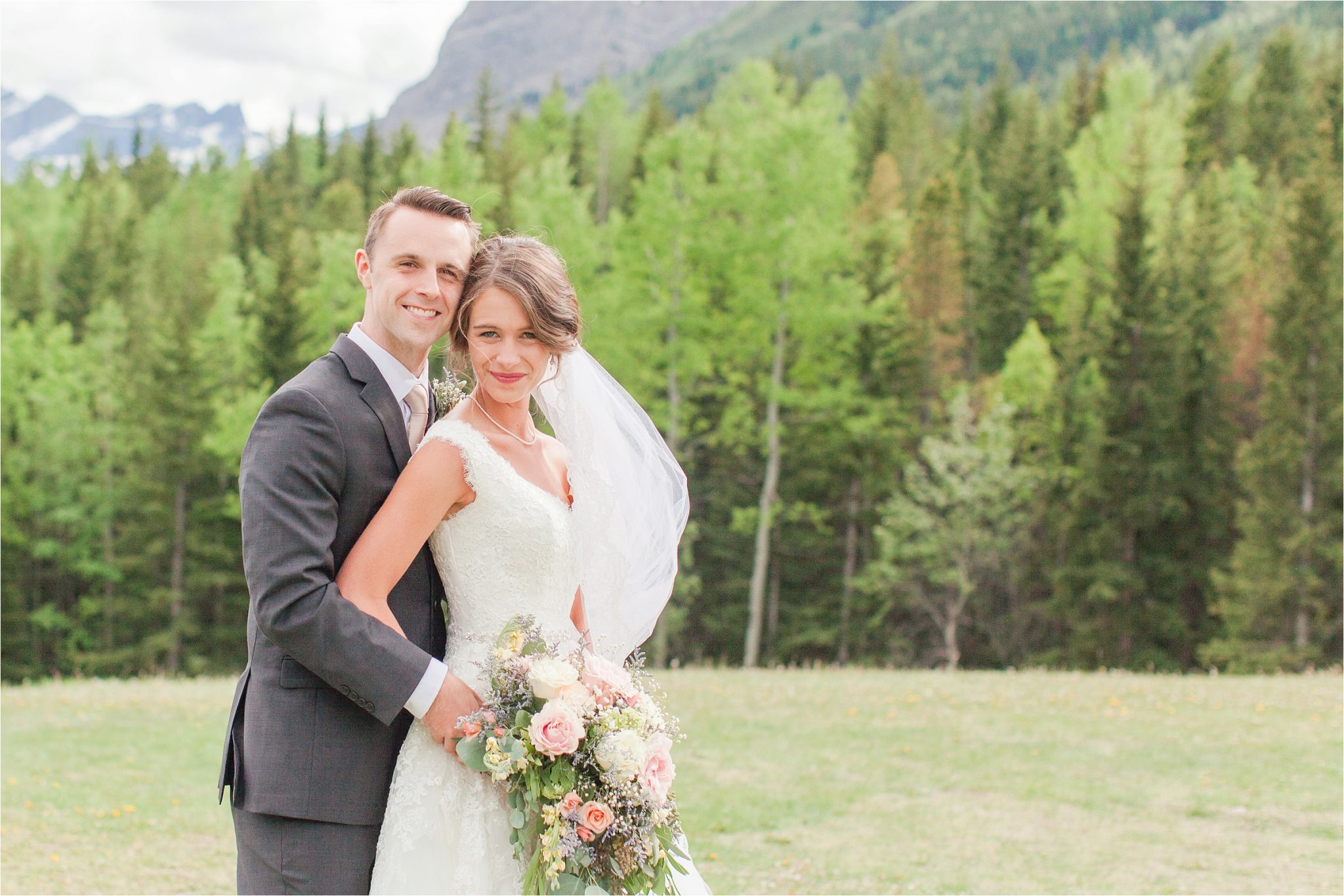 Kananaskis Canada Wedding at the Delta Lodge-Kaitlin & Ricky-Alabama wedding photographer-Lodge wedding-Bridal photography-Outside bridal shoot-Mountain wedding-Mountain wedding-Canada wedding photographer-Bride and groom