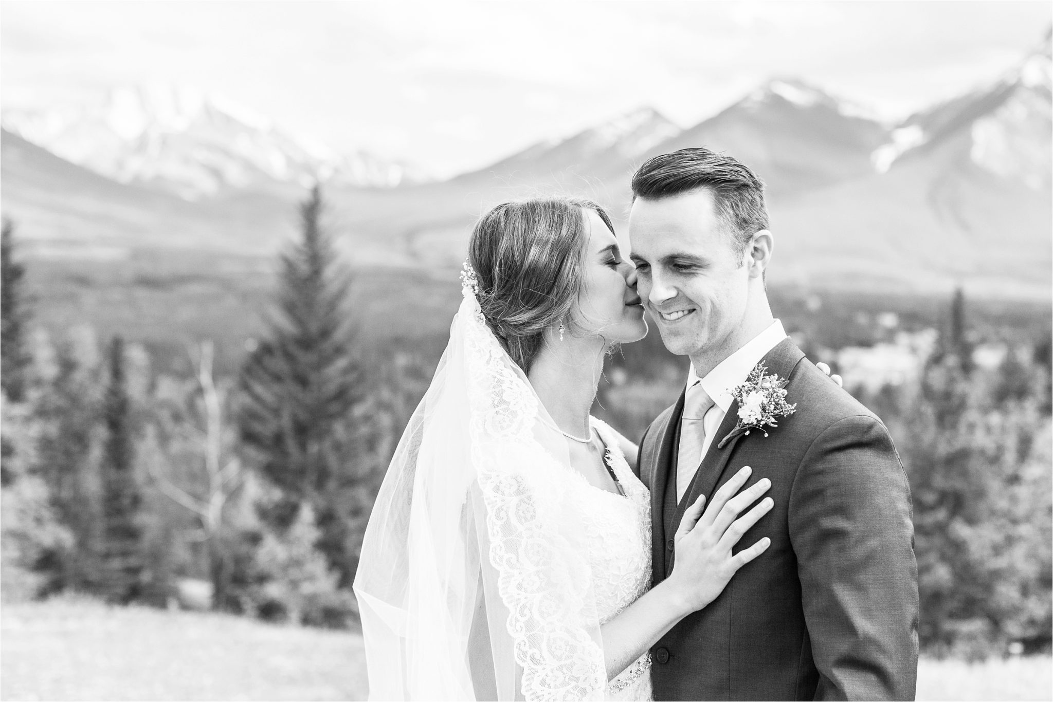 Kananaskis Canada Wedding at the Delta Lodge-Kaitlin & Ricky-Alabama wedding photographer-Lodge wedding-Bridal photography-Outside bridal shoot-Mountain wedding-Mountain wedding-Canada wedding photographer-Bride and groom