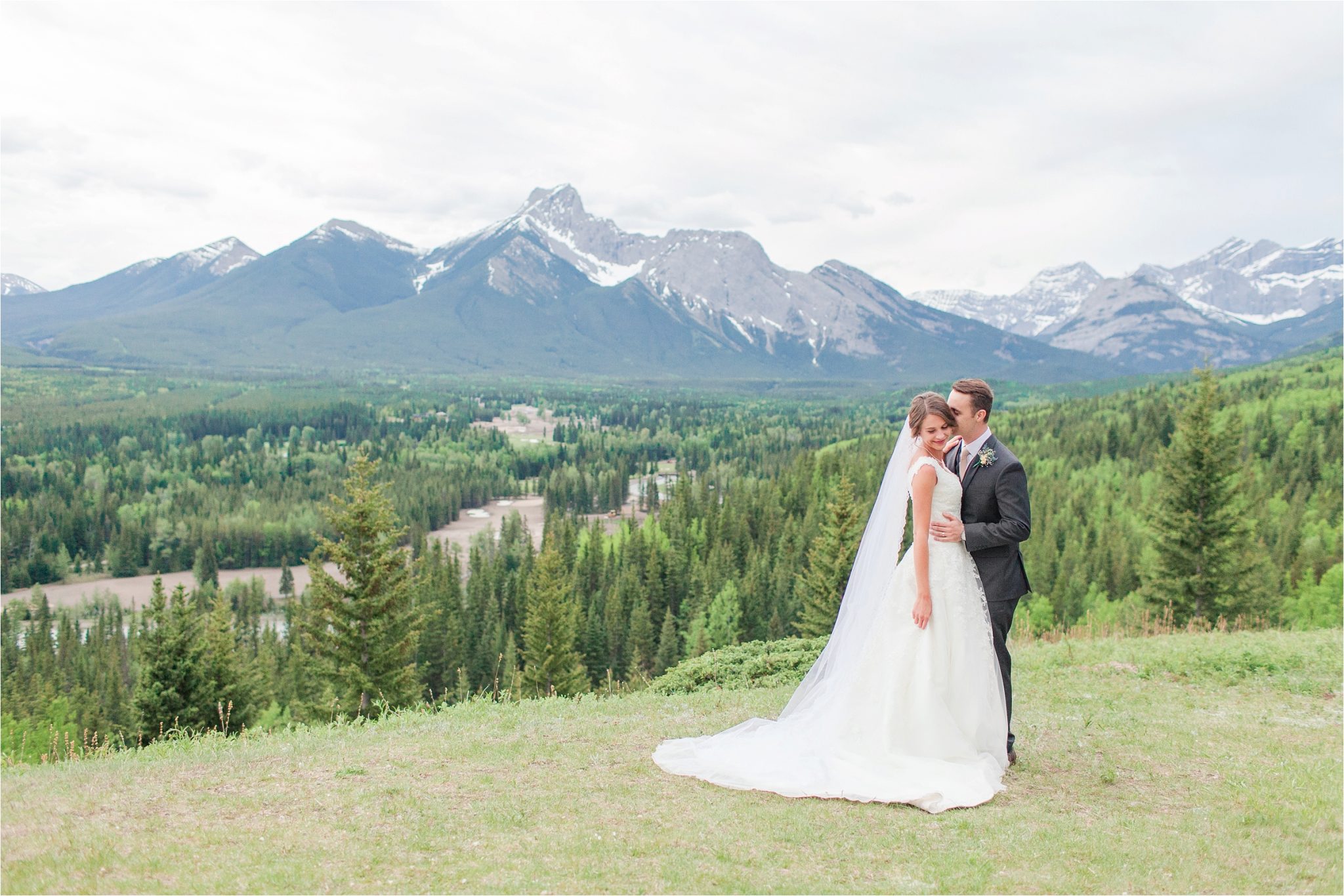 Kananaskis Canada Wedding at the Delta Lodge-Kaitlin & Ricky-Alabama wedding photographer-Lodge wedding-Bridal photography-Outside bridal shoot-Mountain wedding-Mountain wedding-Canada wedding photographer-Bride and groom