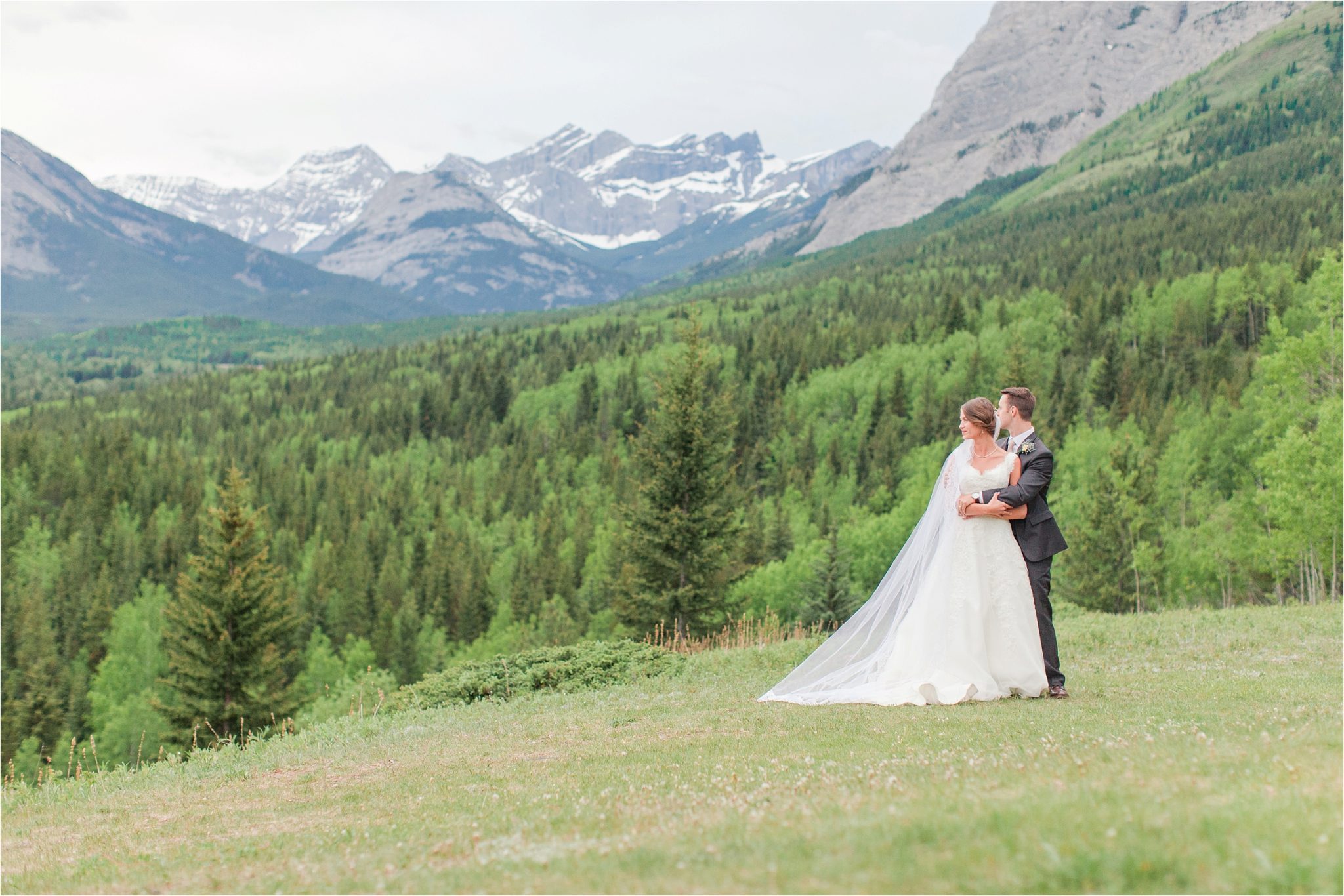 Kananaskis Canada Wedding at the Delta Lodge-Kaitlin & Ricky-Alabama wedding photographer-Lodge wedding-Bridal photography-Outside bridal shoot-Mountain wedding-Mountain wedding-Canada wedding photographer-Bride and groom