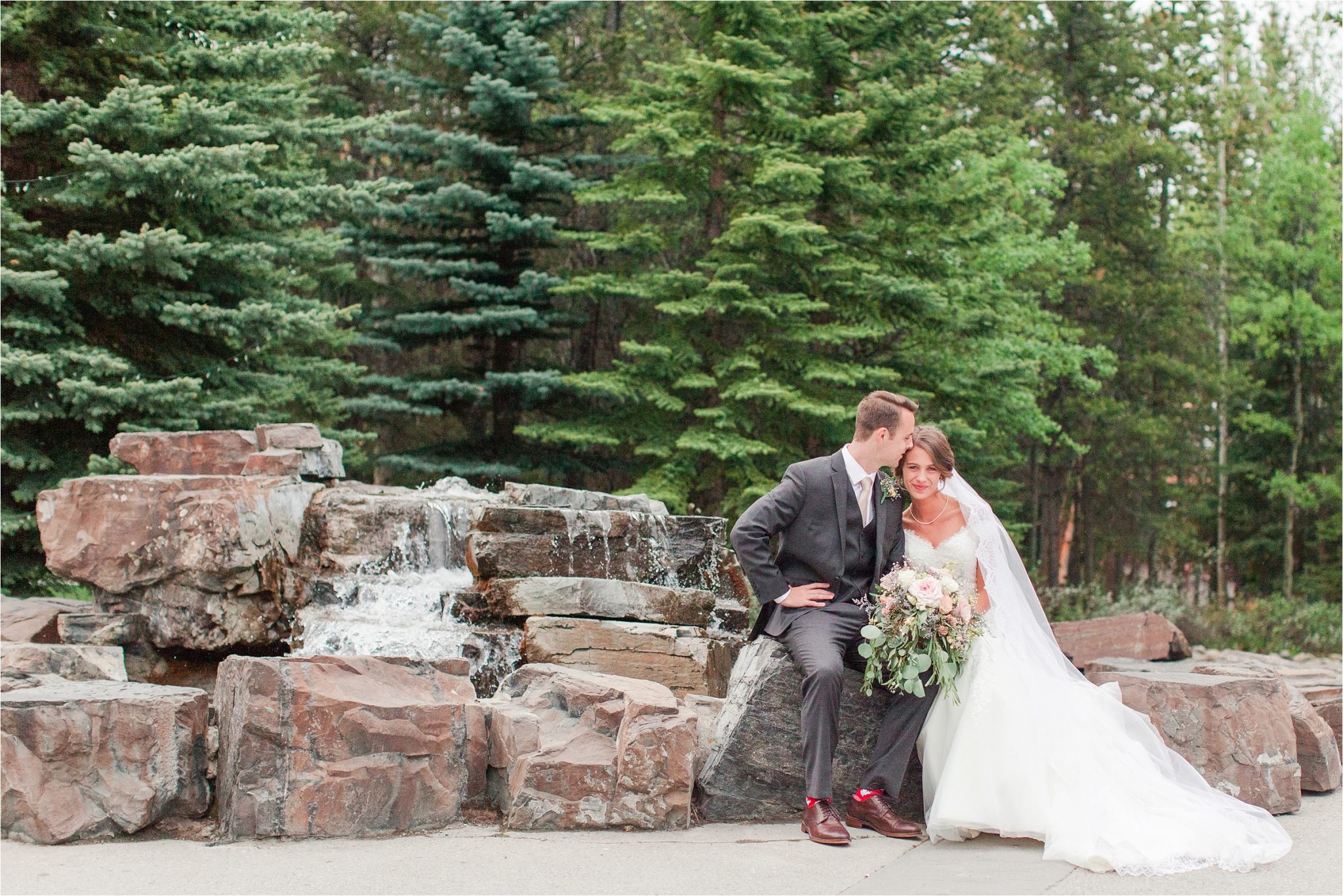 Kananaskis Canada Wedding at the Delta Lodge-Kaitlin & Ricky-Alabama wedding photographer-Lodge wedding-Bridal photography-Outside bridal shoot-Mountain wedding-Mountain wedding-Canada wedding photographer-Bride and groom