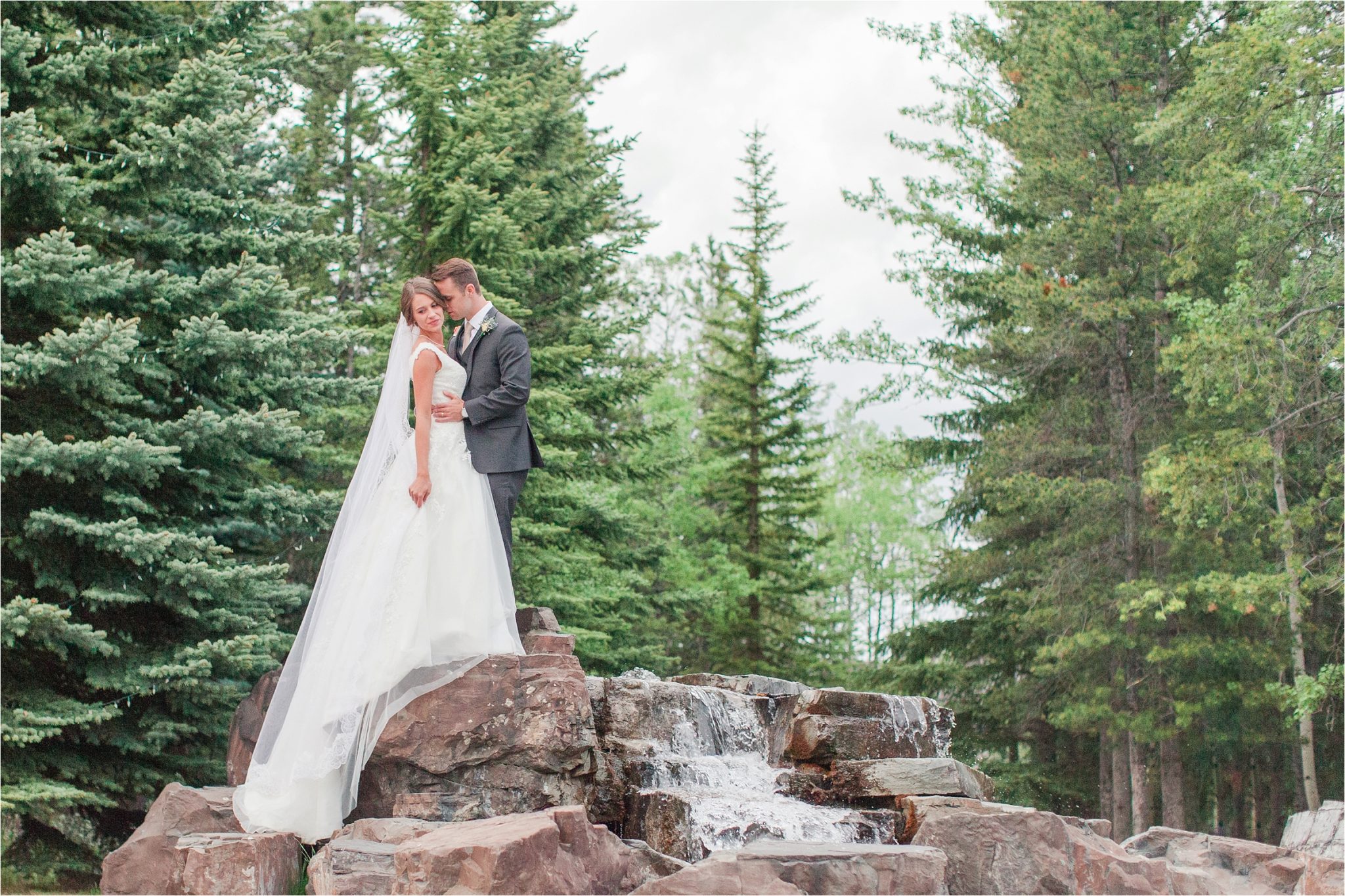 Kananaskis Canada Wedding at the Delta Lodge-Kaitlin & Ricky-Alabama wedding photographer-Lodge wedding-Bridal photography-Outside bridal shoot-Mountain wedding-Mountain wedding-Canada wedding photographer-Bride and groom