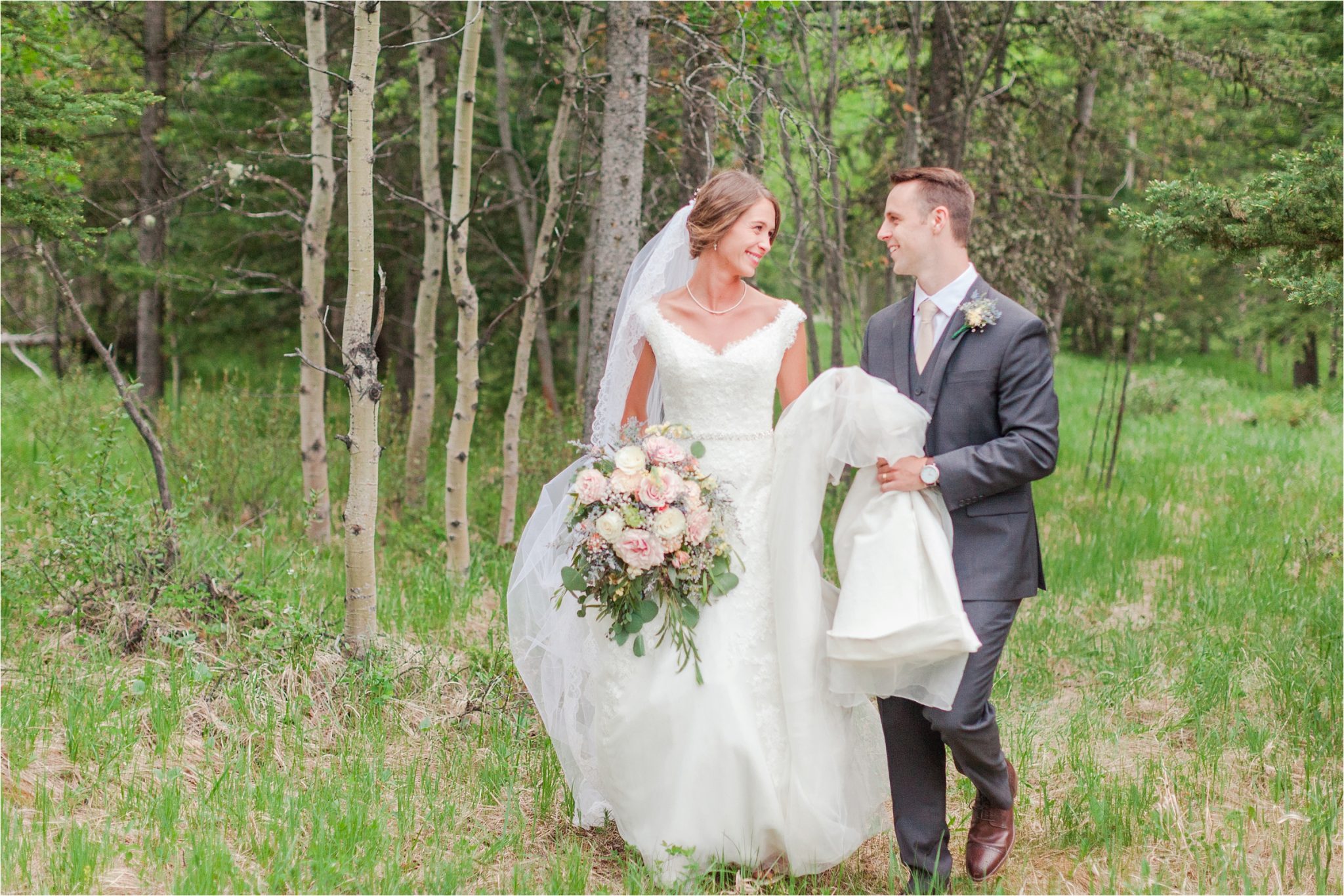 Kananaskis Canada Wedding at the Delta Lodge-Kaitlin & Ricky-Alabama wedding photographer-Lodge wedding-Bridal photography-Outside bridal shoot-Mountain wedding-Mountain wedding-Canada wedding photographer-Bride and groom