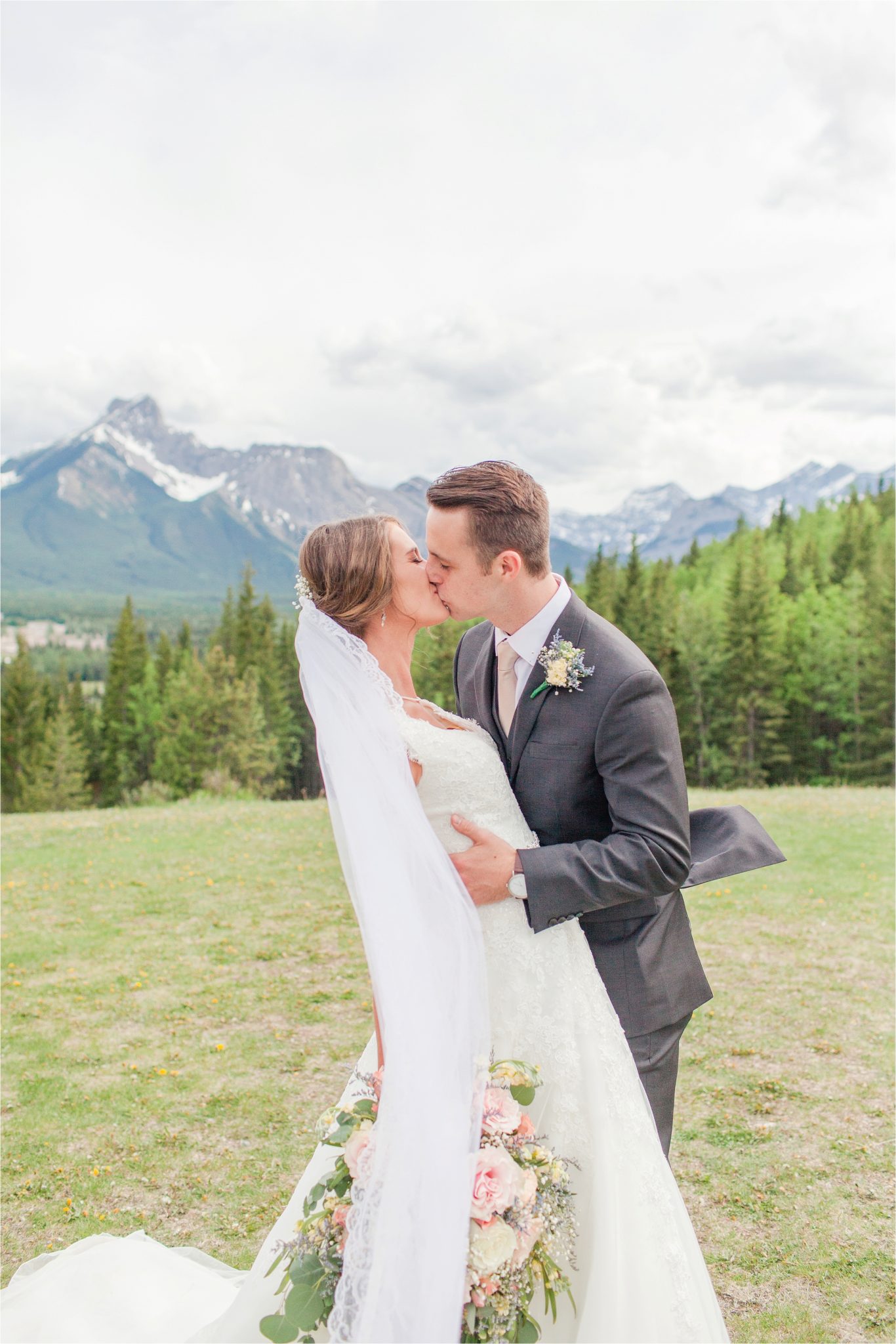 Kananaskis Canada Wedding at the Delta Lodge-Kaitlin & Ricky-Alabama wedding photographer-Lodge wedding-Bridal photography-Outside bridal shoot-Mountain wedding-Mountain wedding-Canada wedding photographer-Bride and groom