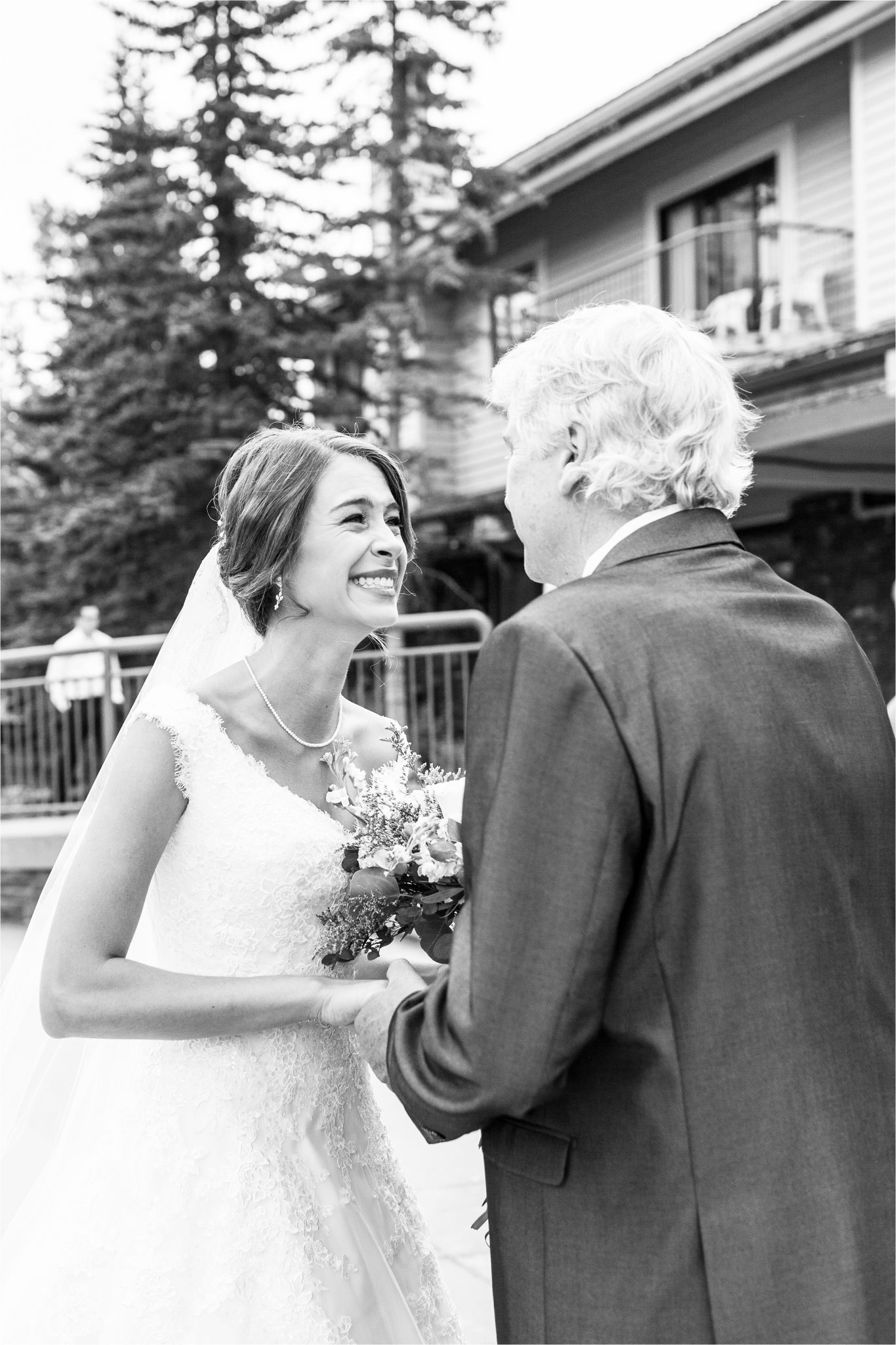 Kananaskis Canada Wedding at the Delta Lodge-Kaitlin & Ricky-Alabama wedding photographer-Lodge wedding-Bridal photography-Outside bridal shoot-Mountain wedding-Mountain wedding-Canada wedding photographer-Father and daughter precious wedding day moments