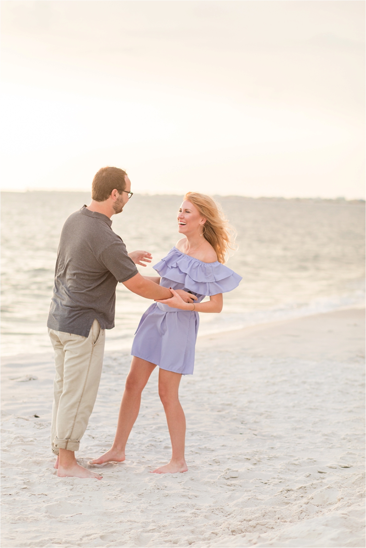 Dauphin Island Proposal at Sunset-Clay + Lauren-Beach proposal-Beach engagement-Alabama photographer