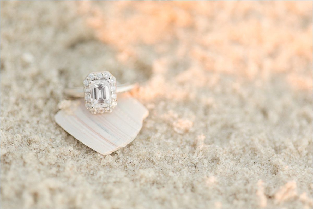 Dauphin Island Proposal at sunset 