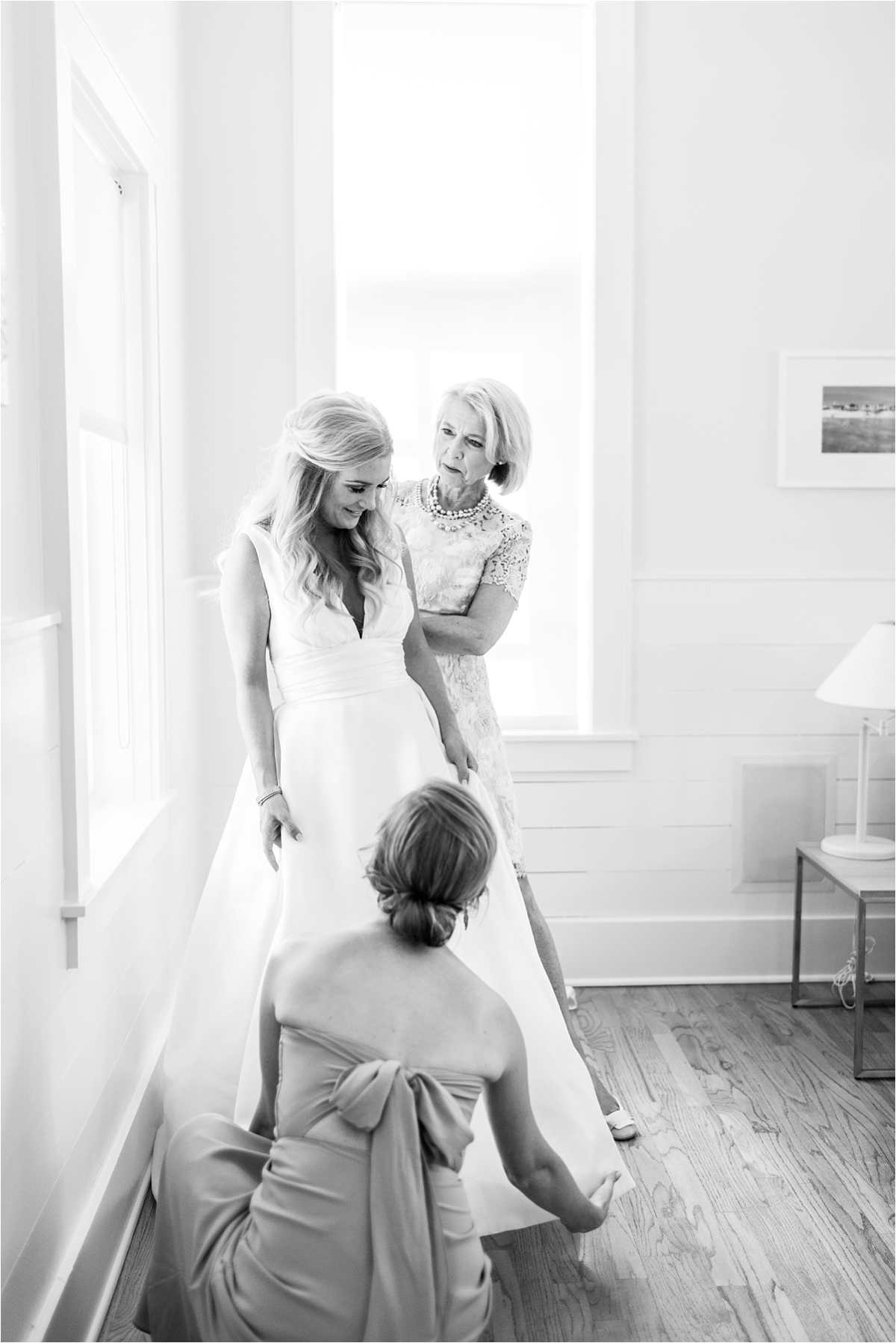 Seaside Florida Wedding Photographer-Catherine Carter + Brian-Bridal party-Wedding dress-Alabama photographer-Mom and daughter