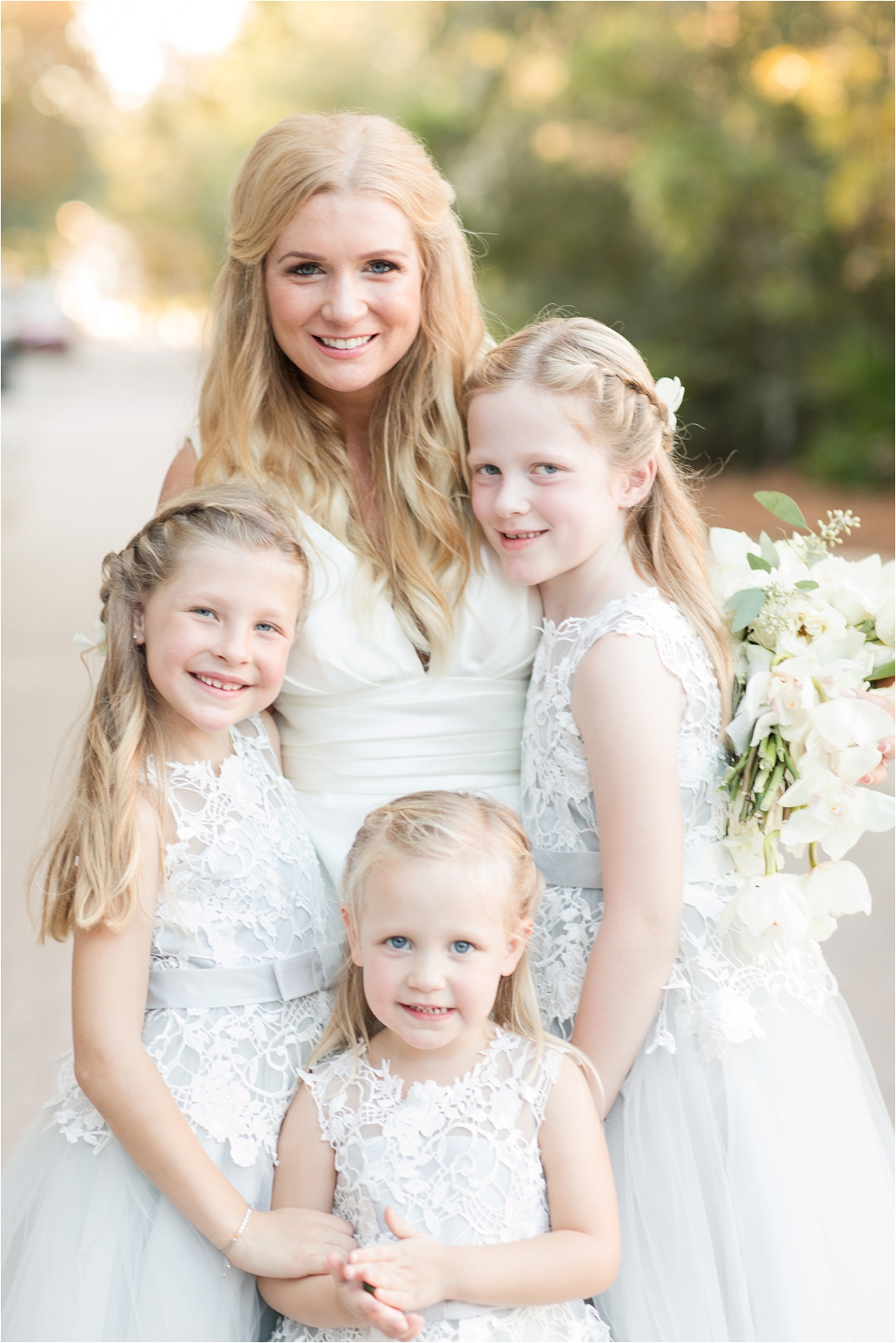 Seaside Florida Wedding Photographer-Catherine Carter + Brian-Alabama photographer-Bride and flower girls