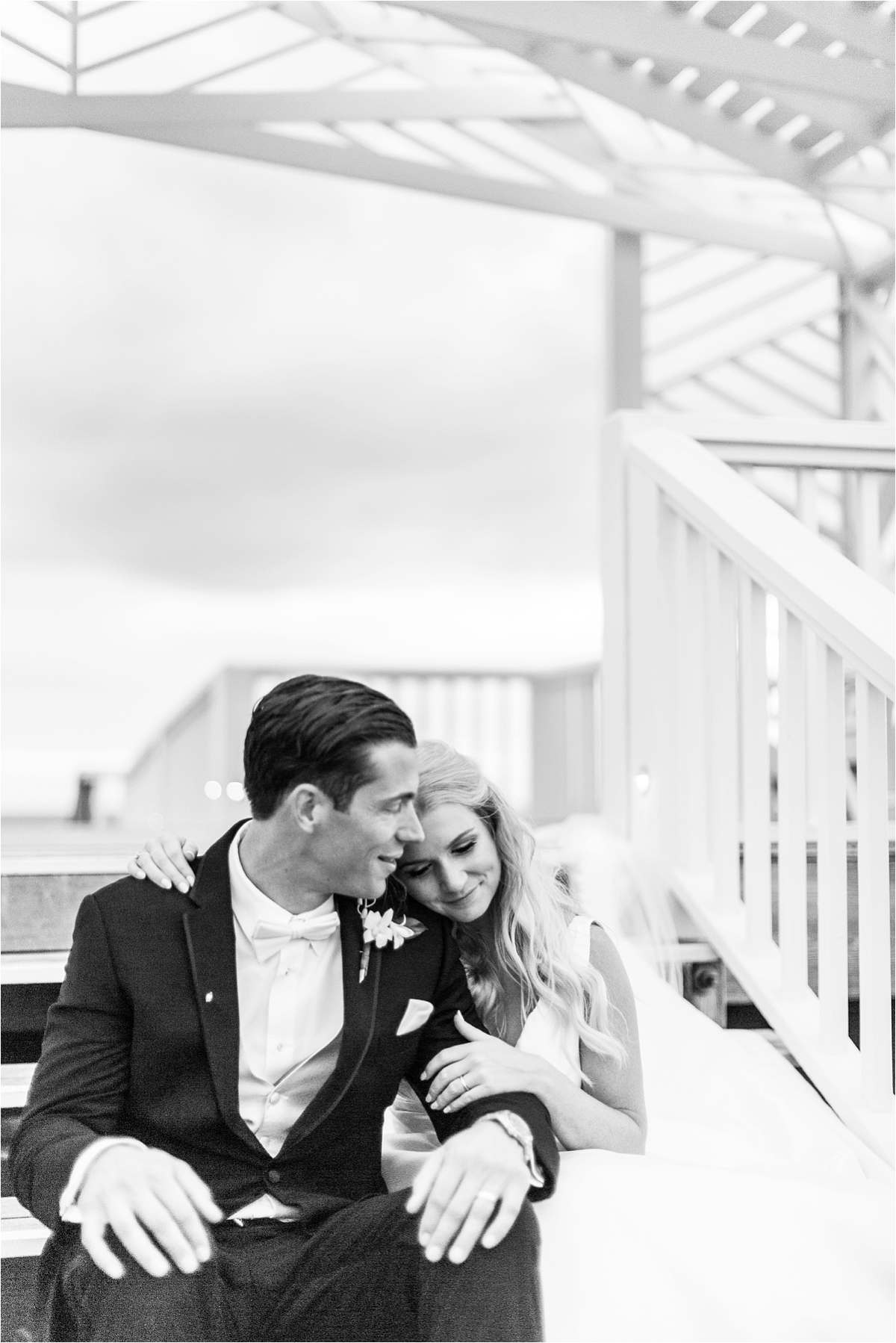 Seaside Florida Wedding Photographer-Catherine Carter + Brian-Alabama photographer-Beach wedding-Bride and Groom-Black and white wedding photographs
