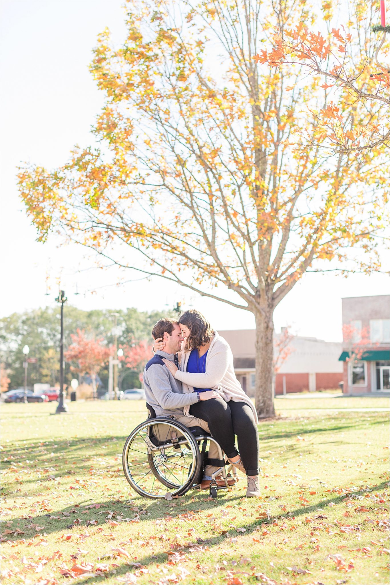 Auburn Alabama Engagement Photographer-Richard's Proposal to Debby-Fall proposal-Fall engagement-Autumn engagement