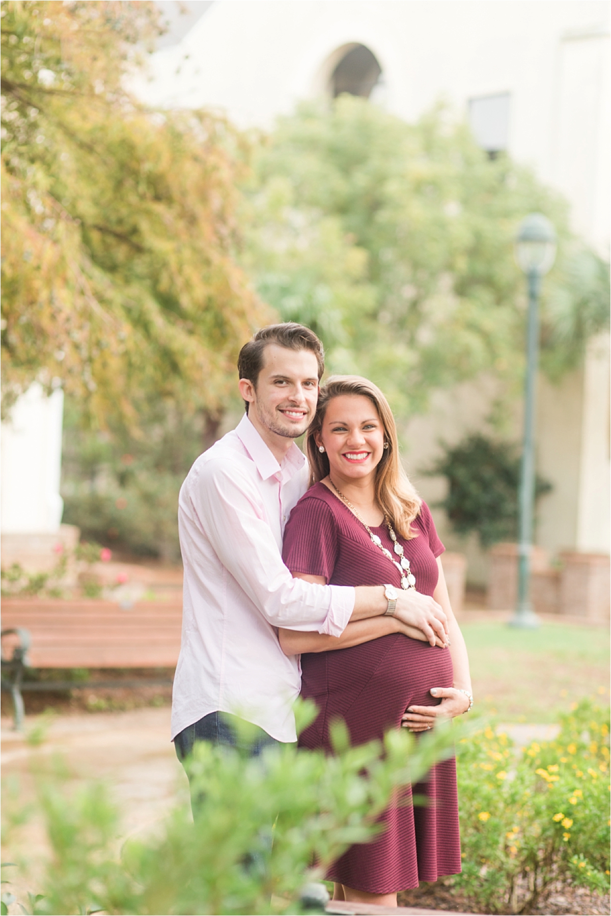 Mobile Alabama Maternity Session-Magan + Kyle-Maternity Photoshoot-Fall couple shoot-Autumn couple shoot-Alabama photographer 