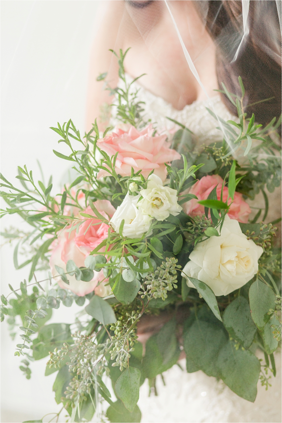 wedding-florals-bridal bouquet-blushes-roses-whimsical-Portraits-the Pillars-Mobile, Alabama-Dragonfly-Photography
