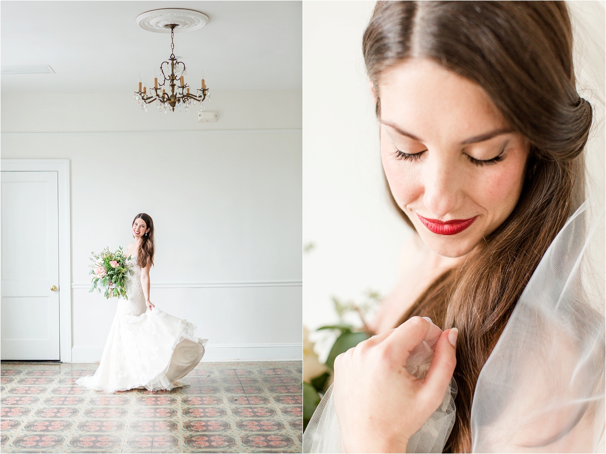 Bridal Portraits at the Pillars in Mobile, Alabama | Dragonfly Photography