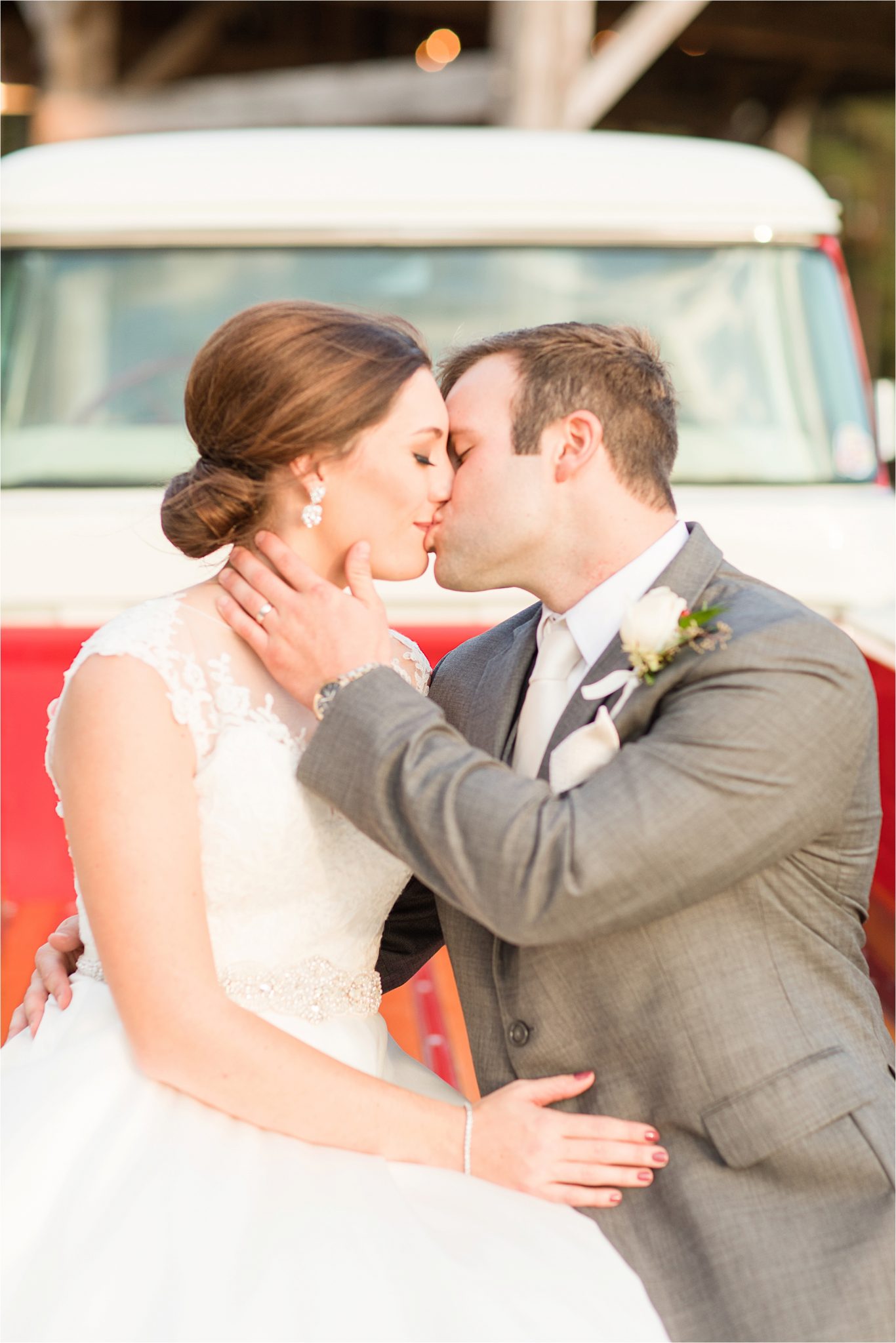 The Barn at Bridlewood Wedding-Hattiesburg, Mississippi-Kelsey + Blake-Wedding details-Barn wedding-Ruby wedding-Autumn themed wedding-Bride and groom