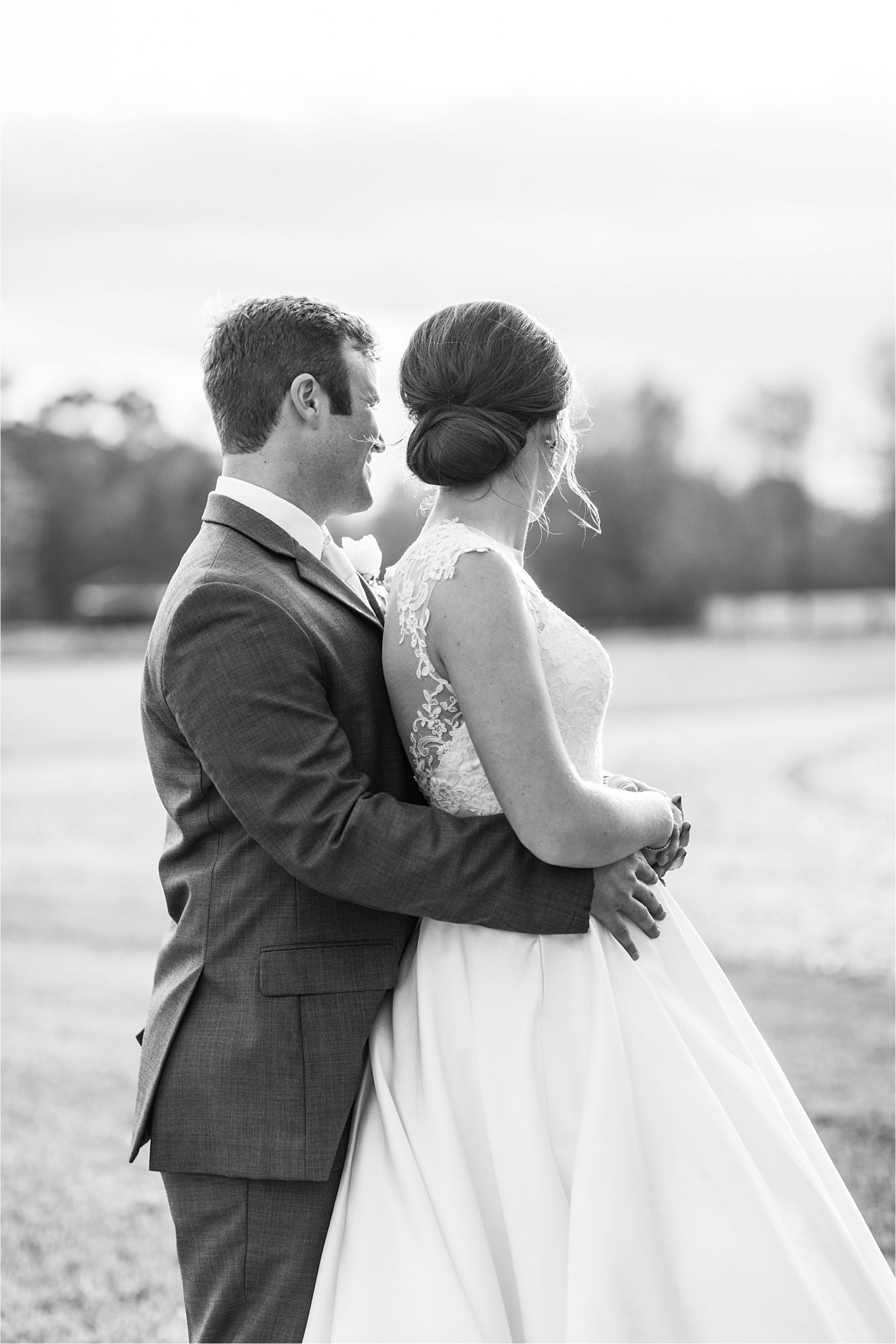 The Barn at Bridlewood Wedding-Hattiesburg, Mississippi-Kelsey + Blake-Wedding details-Barn wedding-Ruby wedding-Autumn themed wedding-Bride and groom