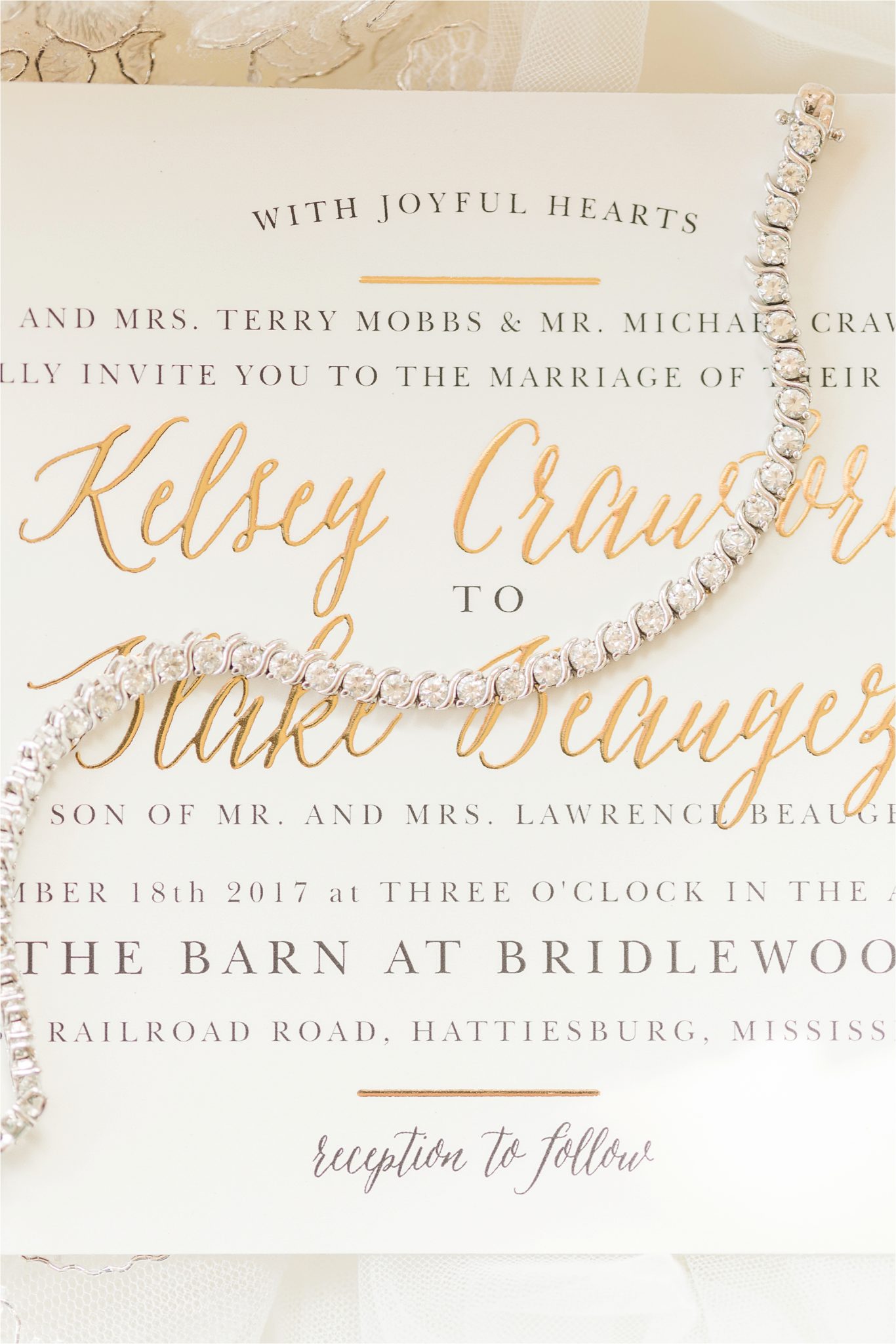 The Barn at Bridlewood Wedding-Hattiesburg, Mississippi-Kelsey + Blake-Wedding paper-Wedding details-Wedding invitation