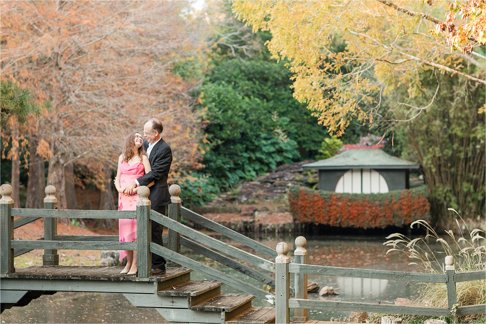 Bellingrath Gardens Engagement Session at Christmas