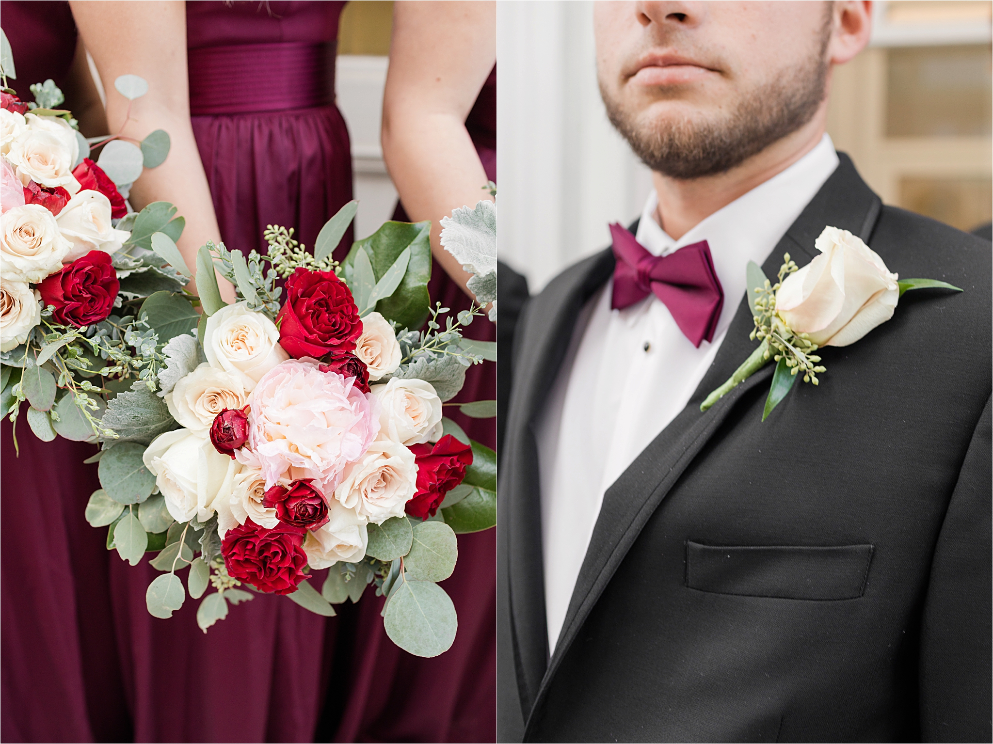 Cranberry and Blush Winter Wedding | Kevin + Samantha