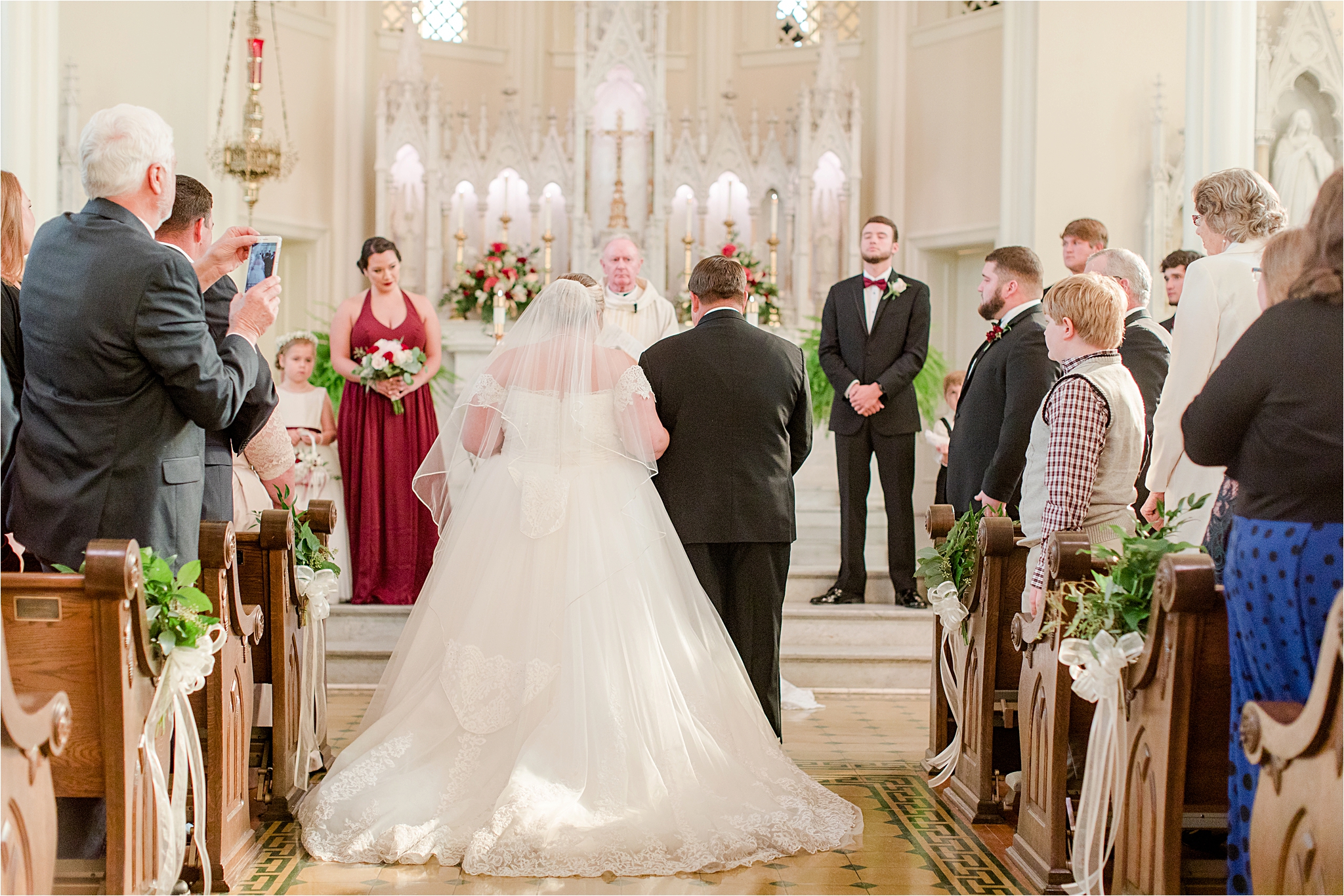 Cranberry and Blush Winter Wedding | Kevin + Samantha