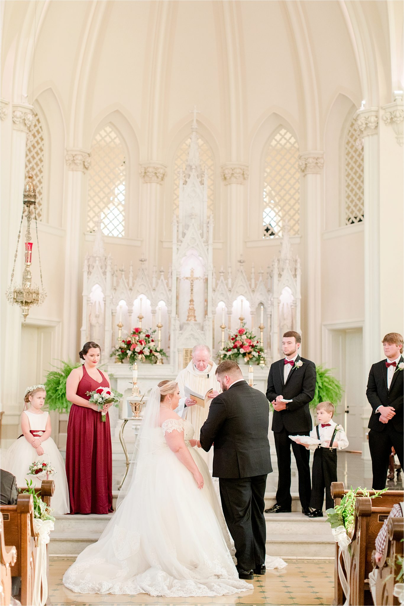 catholic-wedding-ceremony-mobile-alabama-saint josephs roman catholic church at spring hill