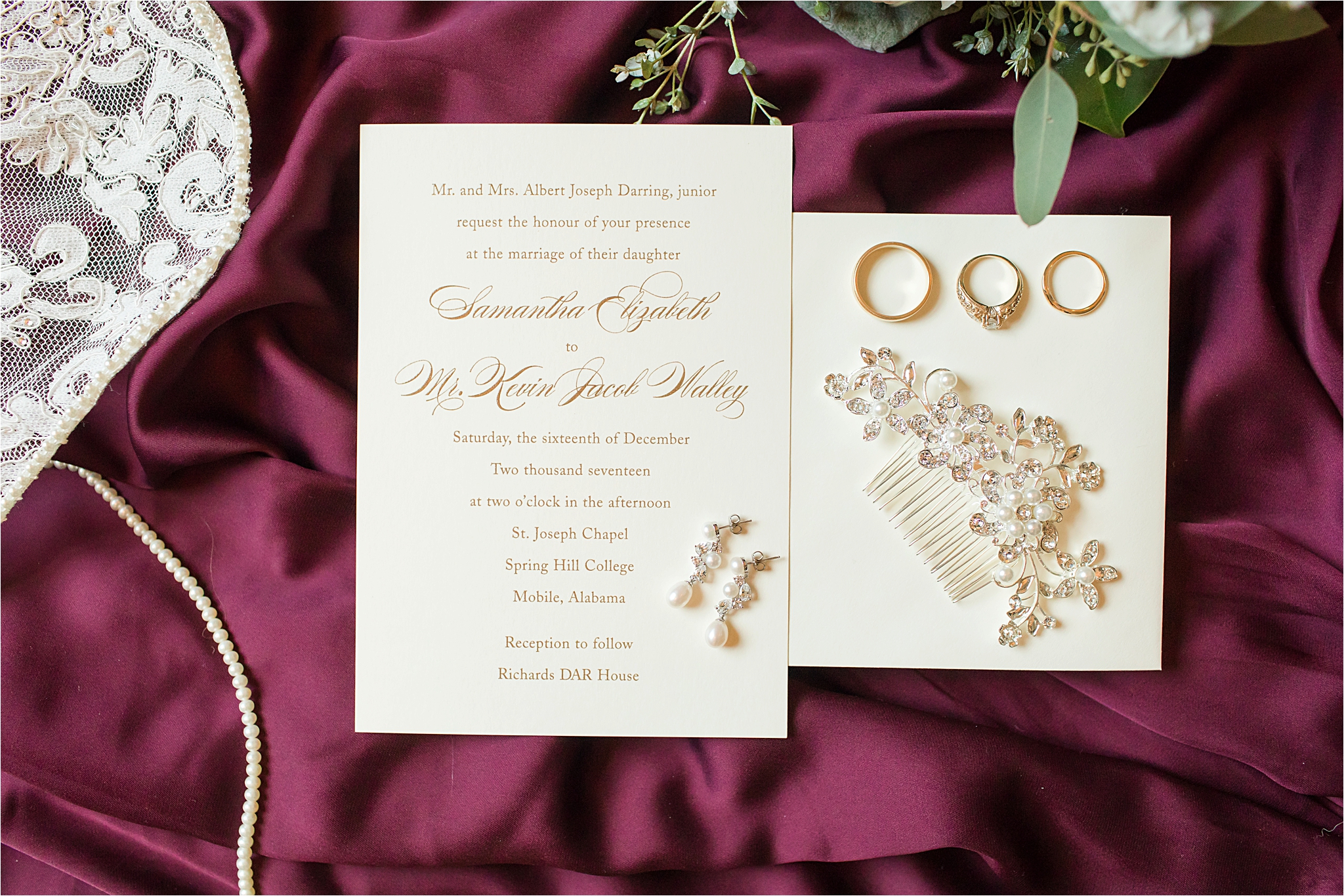 Cranberry and Blush Winter Wedding | Kevin + Samantha