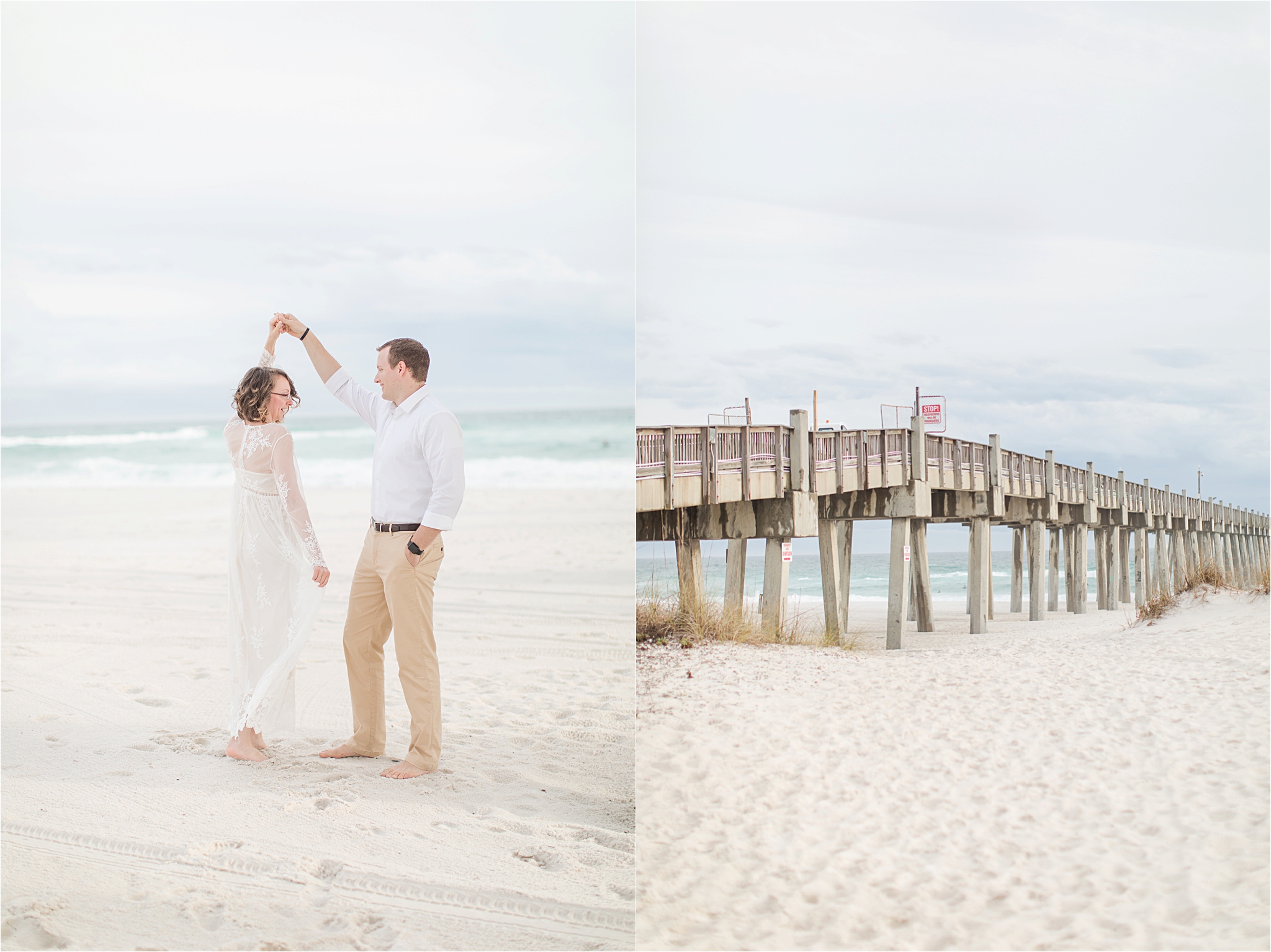 Romantic Pensacola Beach Photos at Sunset | Neil + Steph