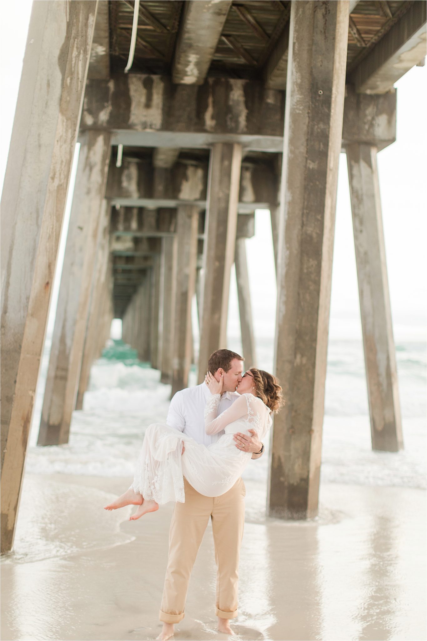 Romantic Pensacola Beach Photos at Sunset-Neil + Steph-Engagement Shoot Inspiration-Beach engagement shoot