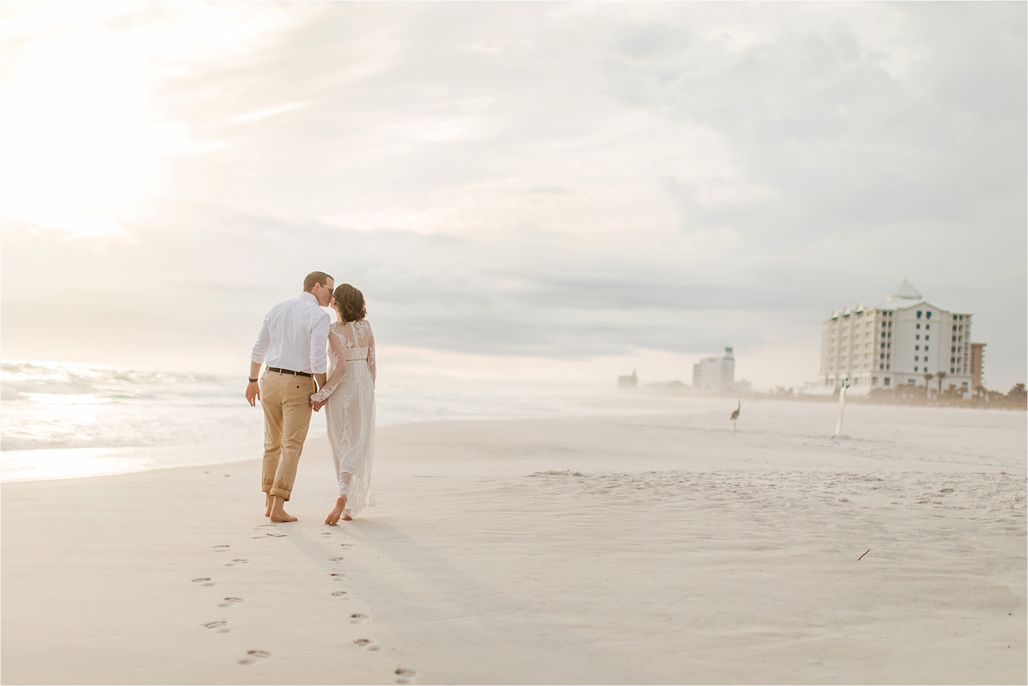 Romantic Pensacola Beach Photos at Sunset | Neil + Steph