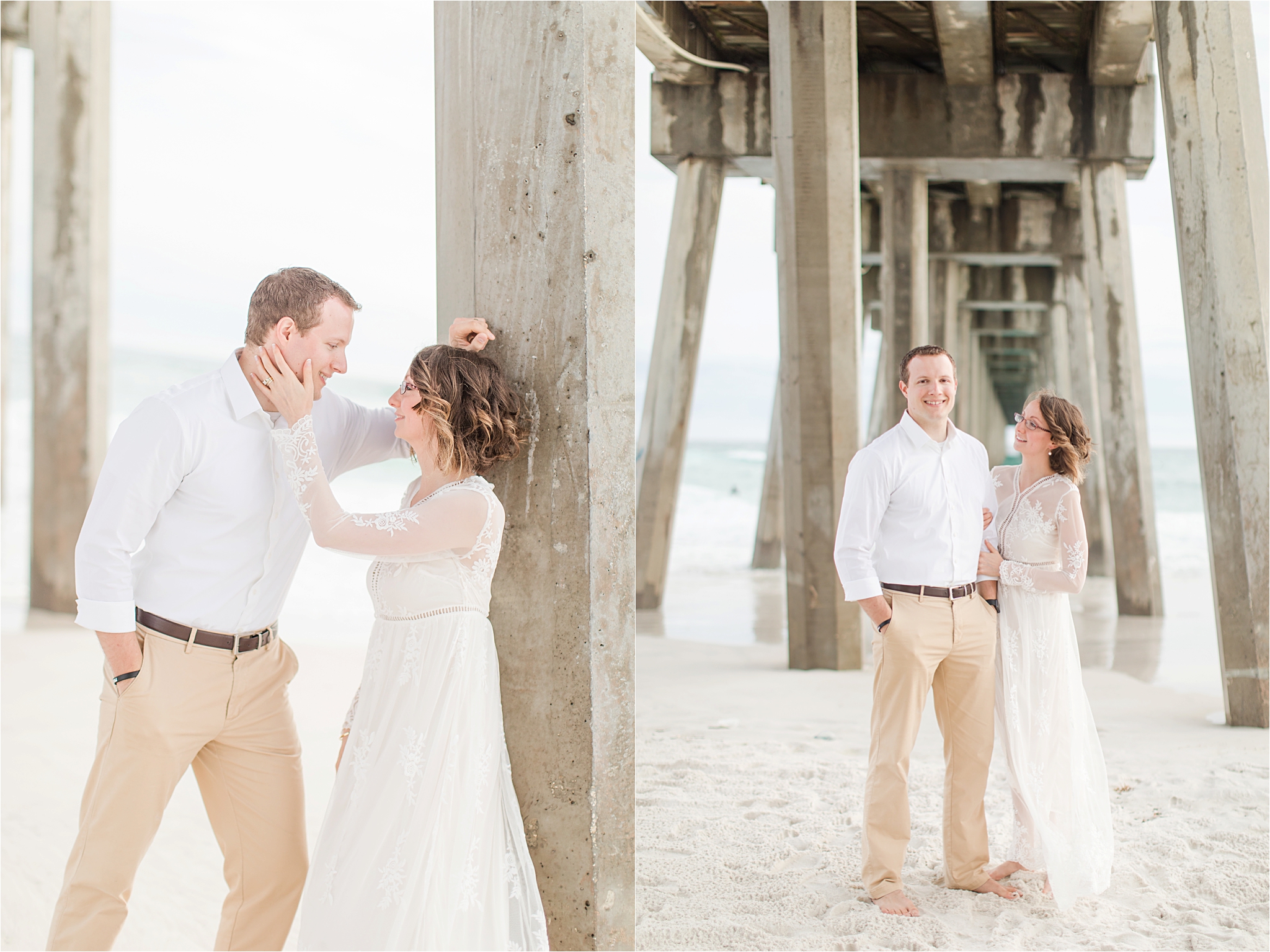 Romantic Pensacola Beach Photos at Sunset | Neil + Steph