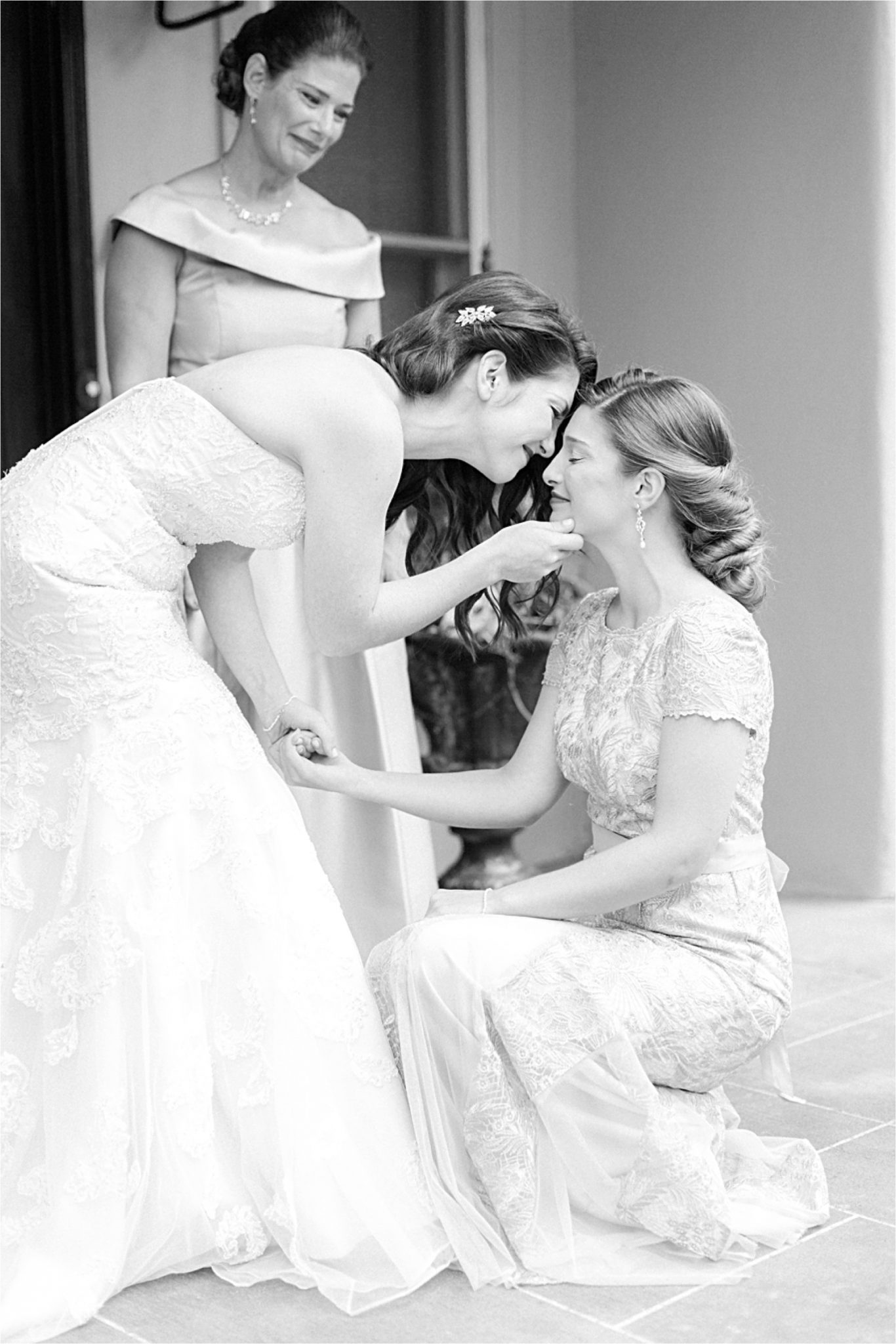 precious moments-wedding day-bride-maid of honor-mother of the bride