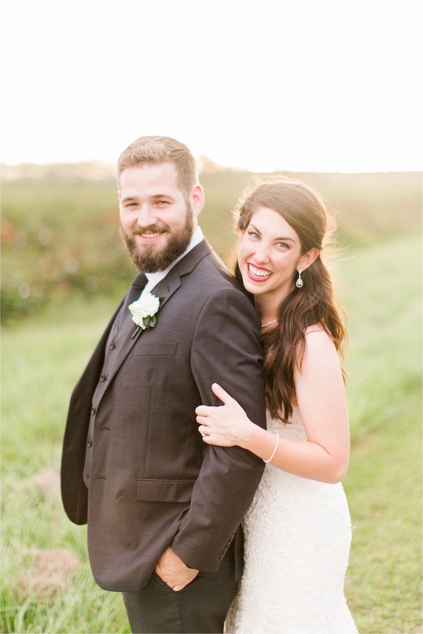 bride and groom photos-wedding day-venue departure-off into the sunset