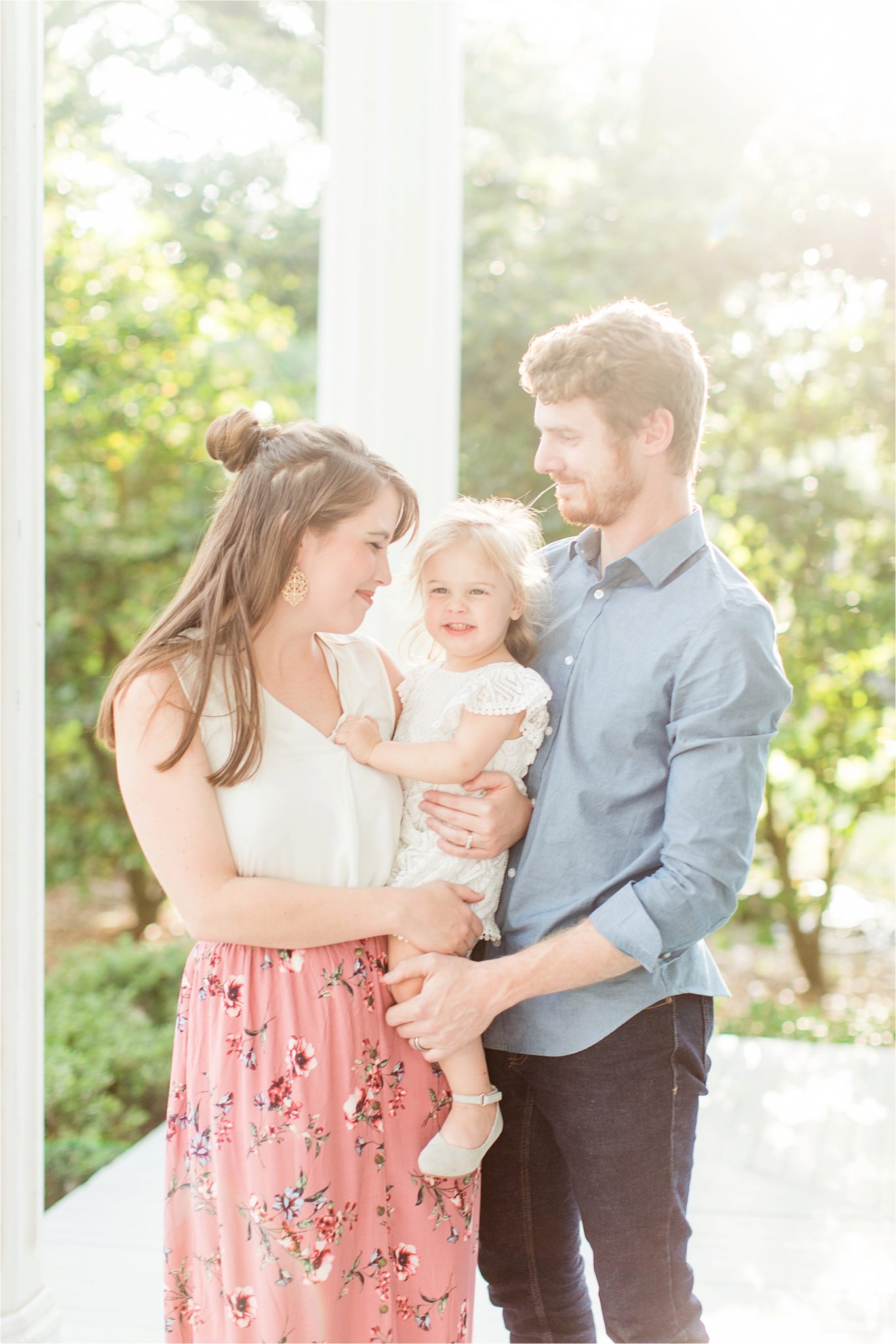Bragg Mitchell Mansion Family Photography-real family portraiture-toddler-family of three