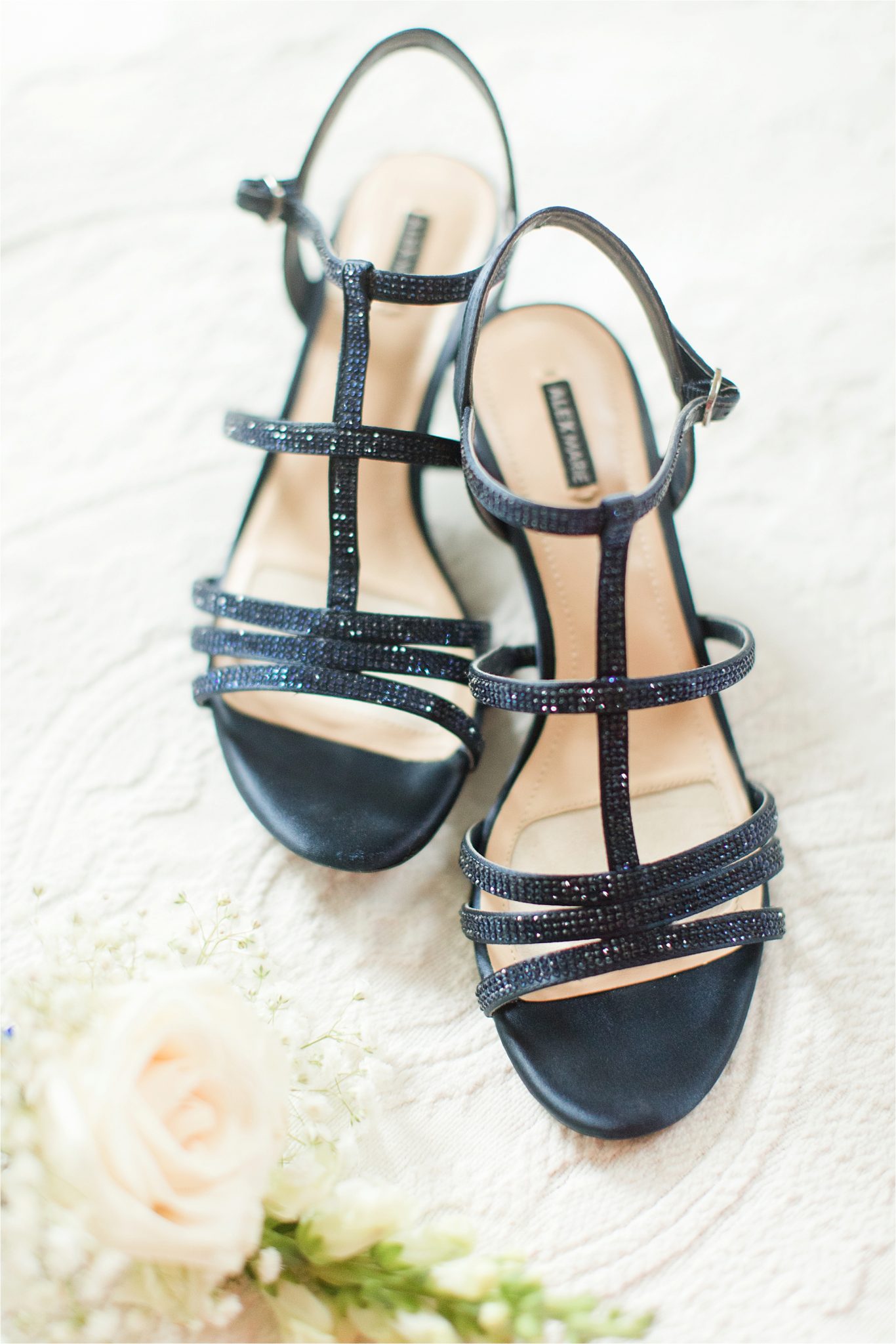 navy wedding shoes-rhinestone wedding shoes-strappy wedding shoes-summer wedding shoes