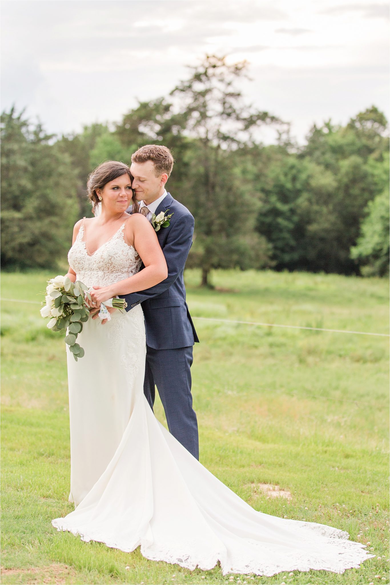 Hedge Farm Wedding, Alabama Wedding Photographer, Barn Wedding, navy and neutral themed wedding, bride and groom
