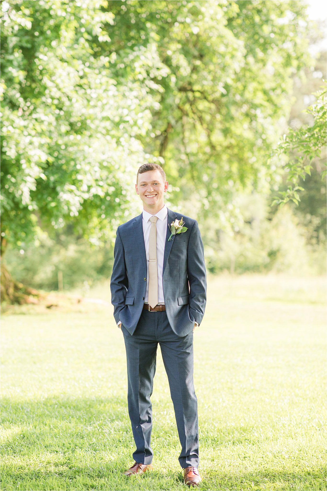 Hedge Farm Wedding, Alabama Wedding Photographer, Barn Wedding, Groom, navy