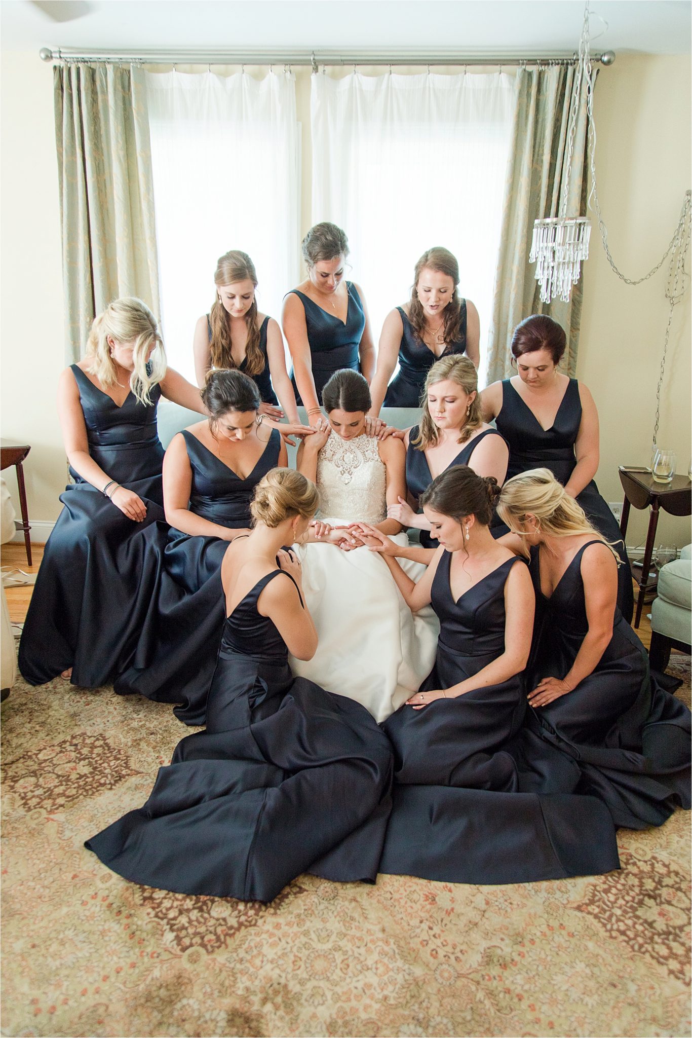 Sonnet House, Birmingham Alabama Wedding Photographer, Bridal portrait, Bride and bridesmaids