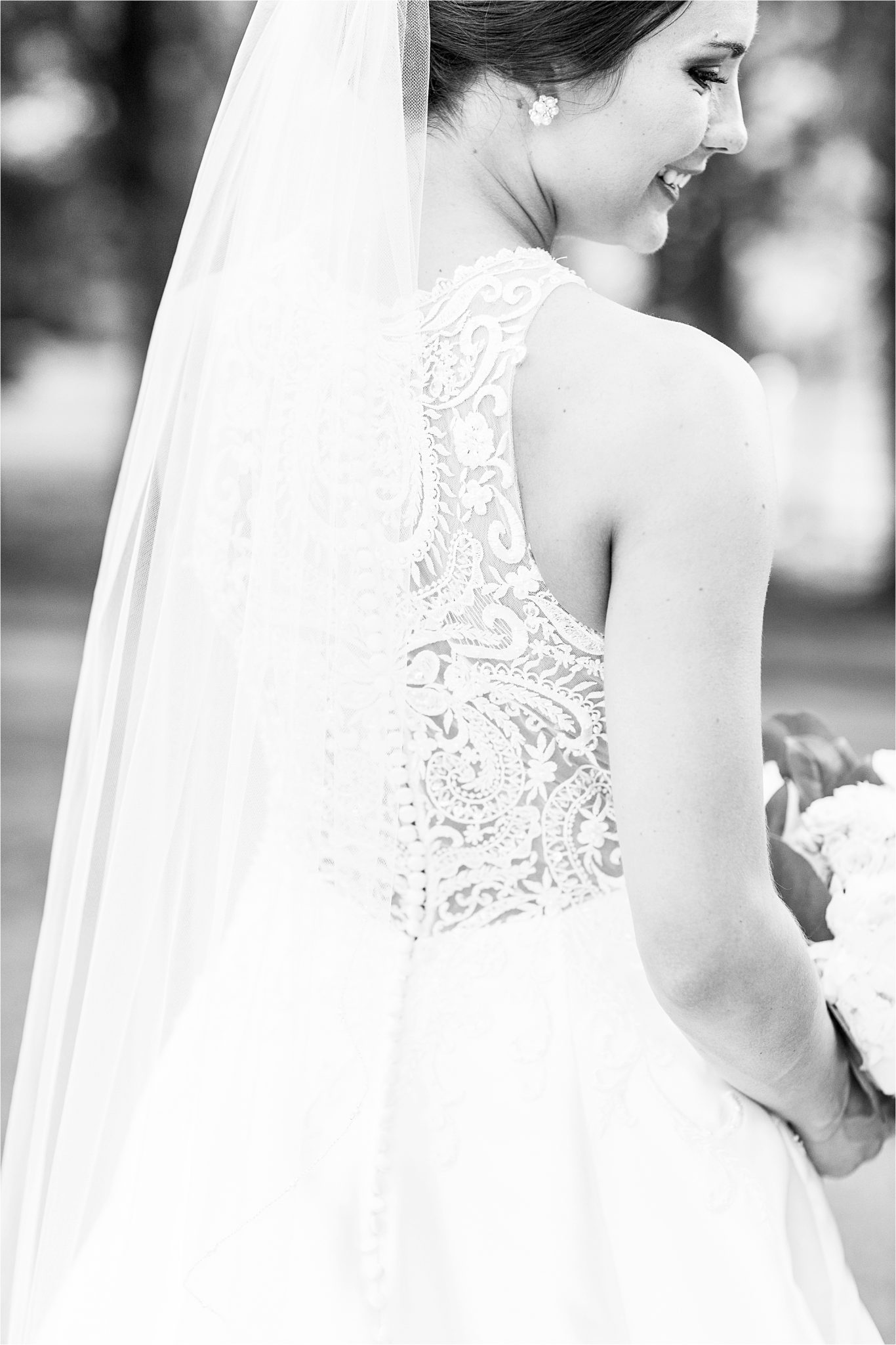 Sonnet House, Birmingham Alabama Wedding Photographer, Wedding dress details, Bridal portrait