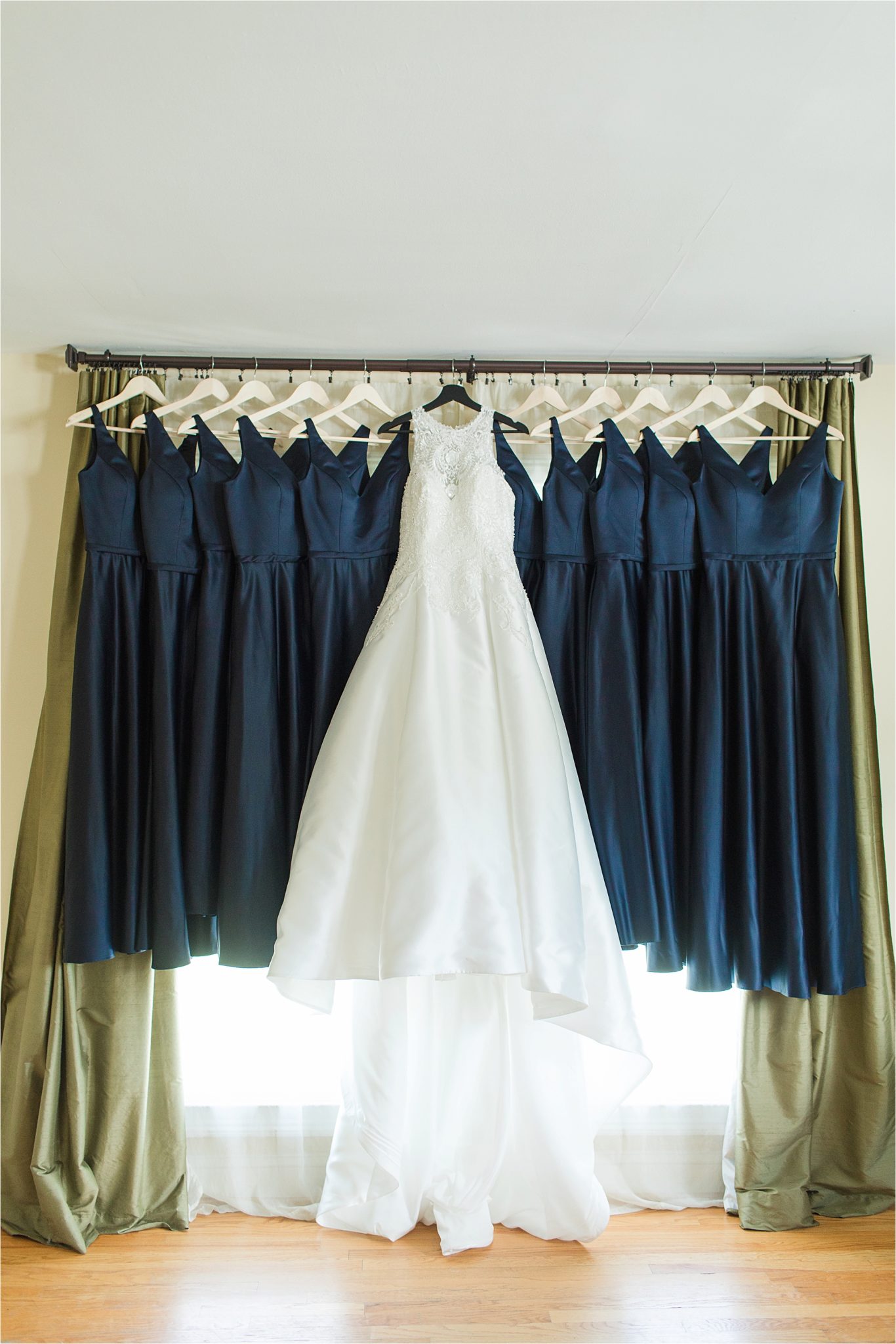 Sonnet House, Birmingham Alabama Wedding Photographer, Wedding dress, Blue themed wedding 