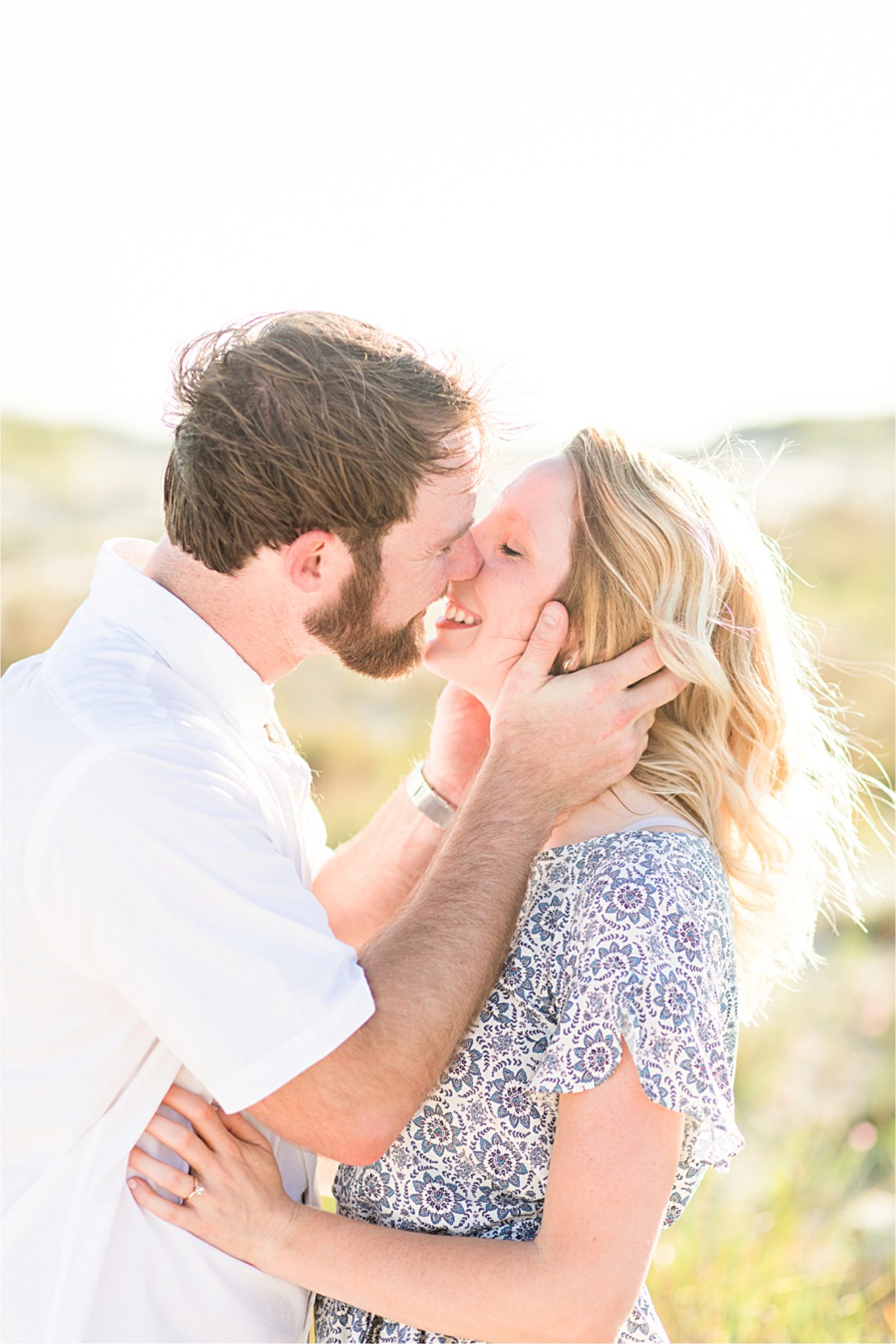 Beach engagement photos, Daulphin Island, Mobile wedding photographer, Candid couples, Romantic engagement shoot inspiration