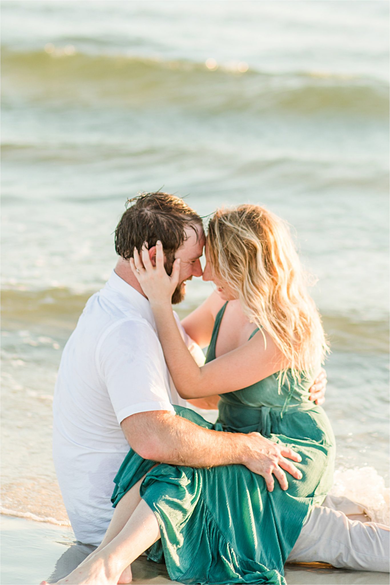 Beach engagement photos, Daulphin Island, Mobile wedding photographer, Candid couples, Romantic engagement shoot inspiration, whimsical, sunset engagement shoot
