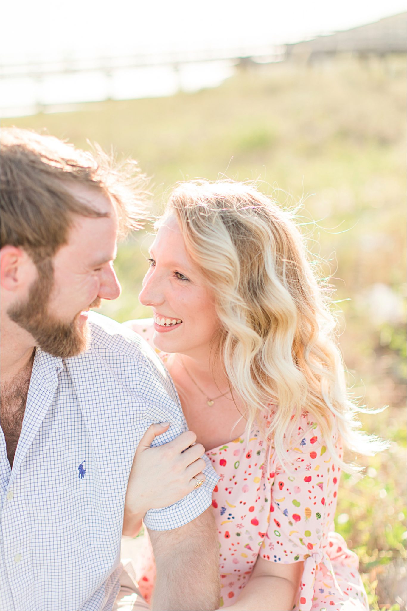 Beach engagement photos, Daulphin Island, Mobile wedding photographer, Candid couples, Romantic engagement shoot inspiration