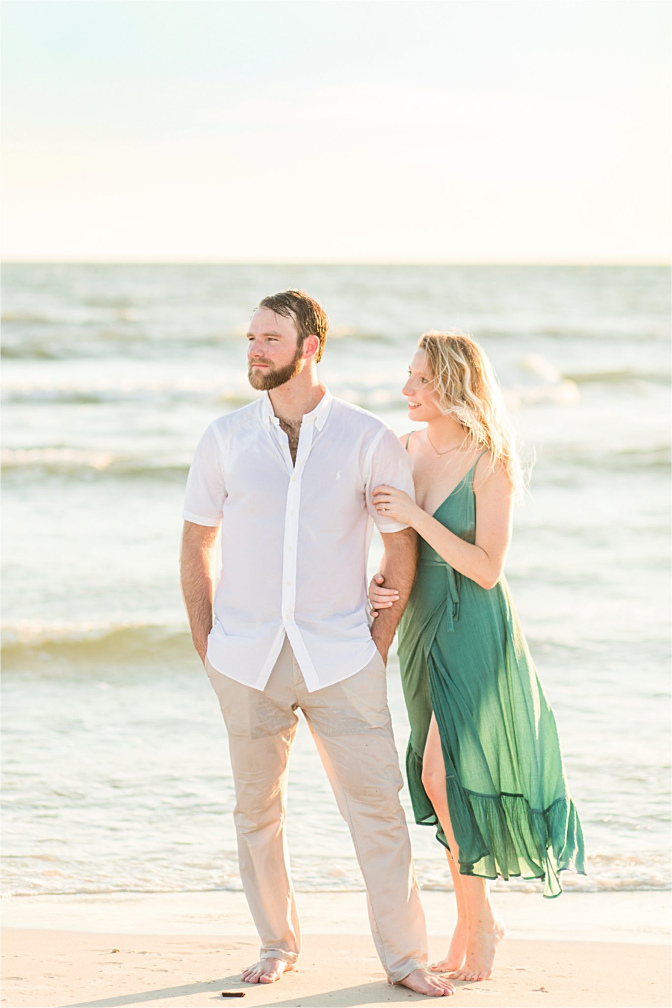 Beach engagement photos, Daulphin Island, Mobile wedding photographer, Candid couples, Romantic engagement shoot inspiration, whimsical, sunset engagement shoot