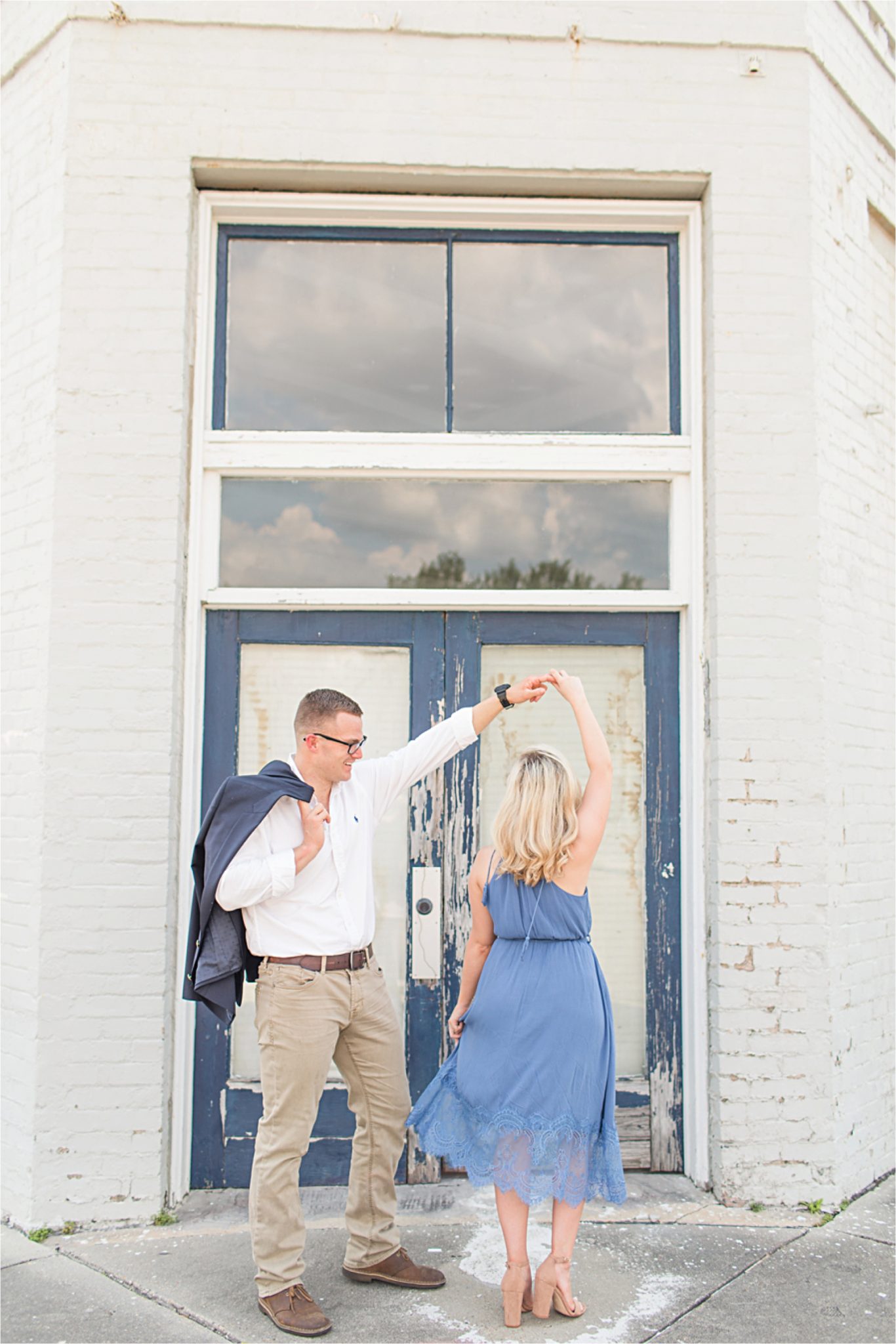 Laurel Mississippi, Brett & Sarah, Romantic Military Engagement, Mobile Alabama Photographer, Engagement Shoot Inspiration, Blue Themed Engagement