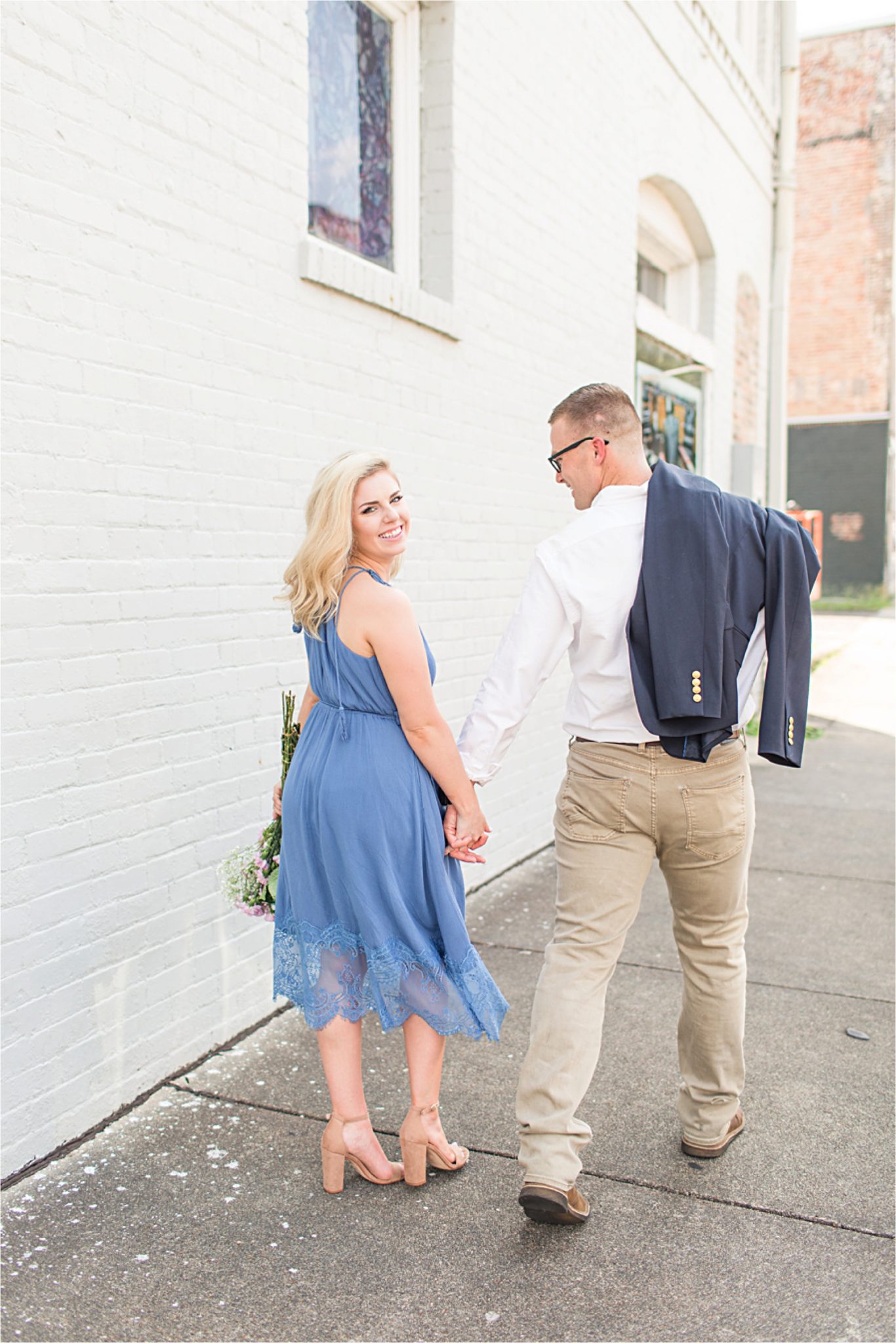 Laurel Mississippi, Brett & Sarah, Romantic Military Engagement, Mobile Alabama Photographer, Engagement Shoot Inspiration, Blue Themed Engagement